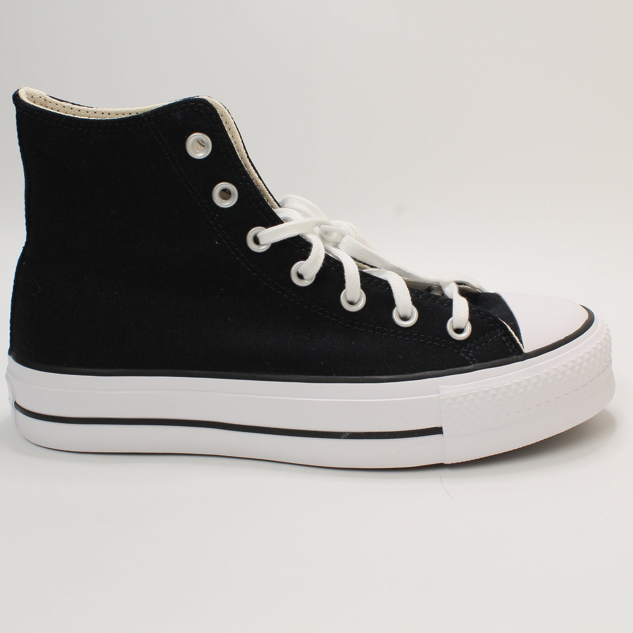 Odd Sizes - Mens Converse All Star Lift Hi Black White - UK Sizes Right 7.5/Left 8