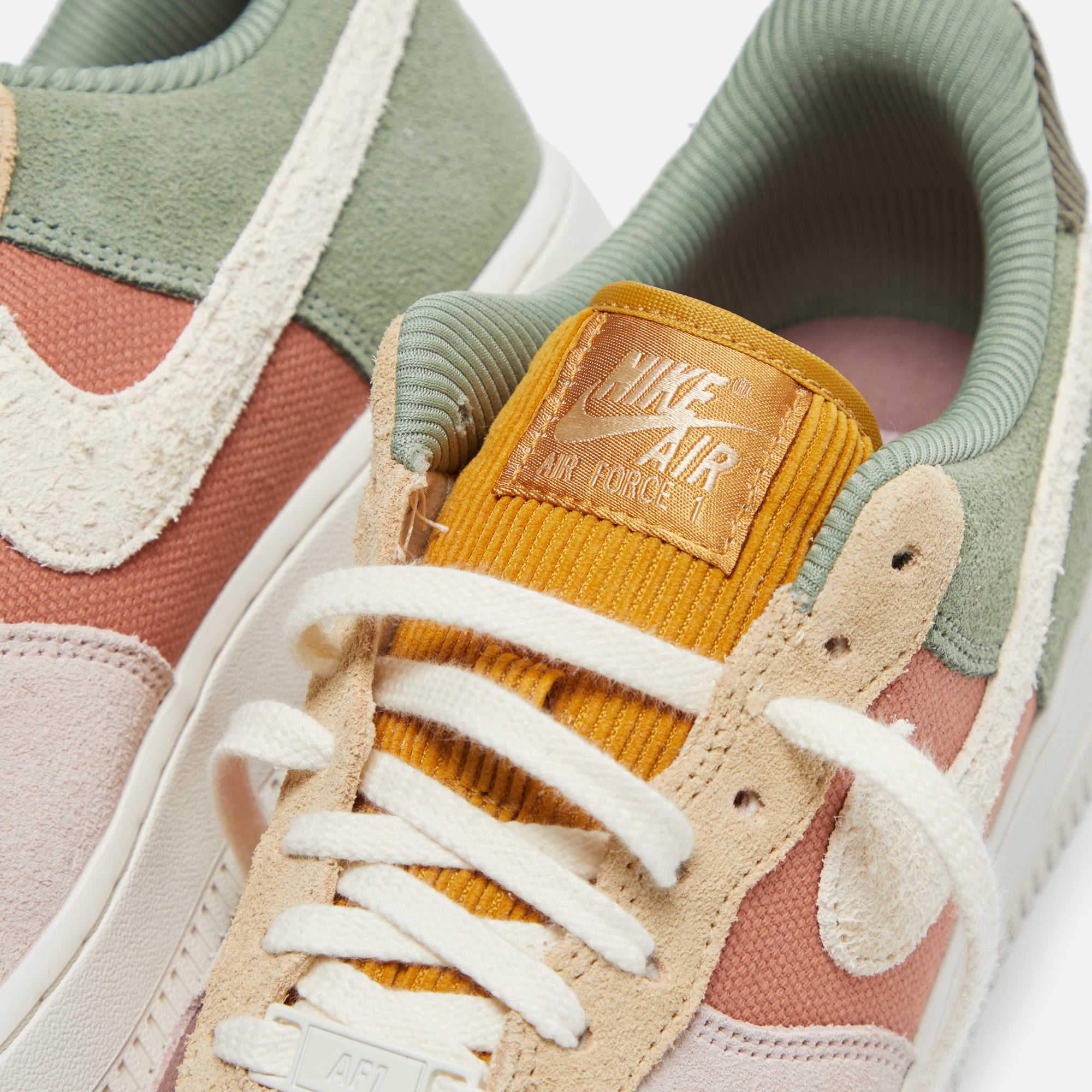 Nike WMNS Air Force 1 '07 - Oil Green / Terra Blush / Sesame / Pale Ivory