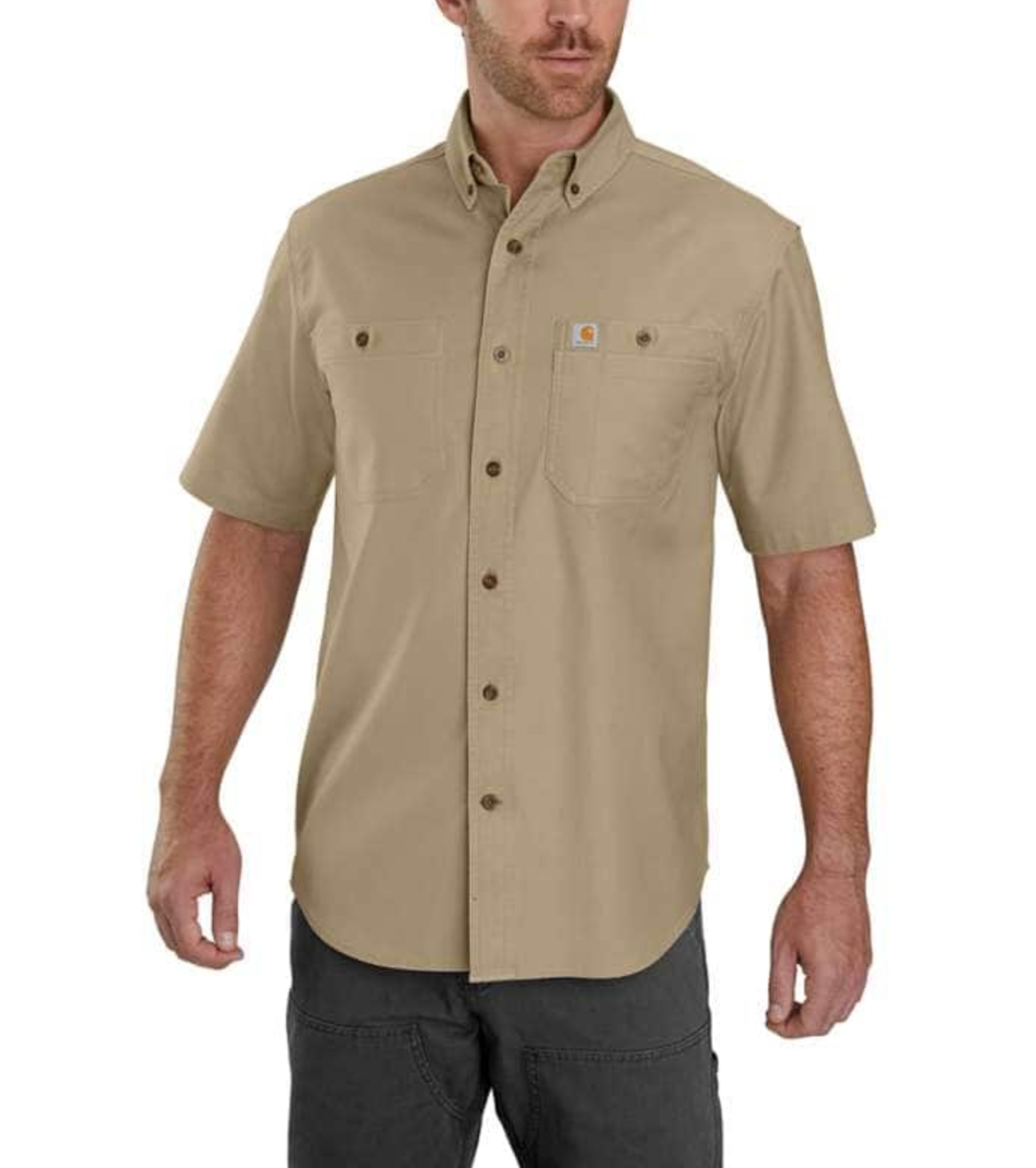 Carhartt Men's Rugged Flex® Relaxed Fit Midweight Canvas Work Shirt