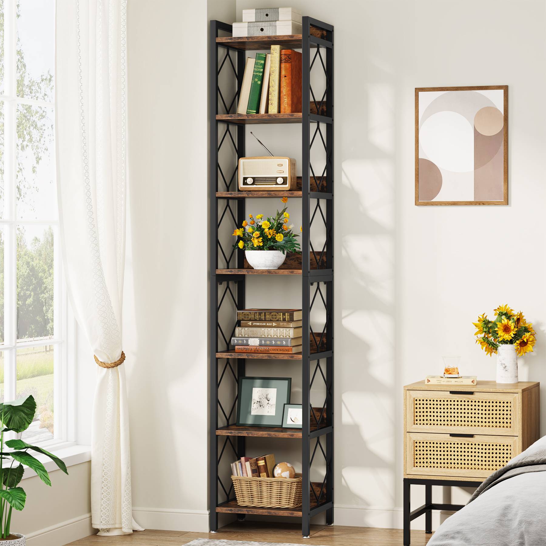 7-Tier Corner Shelf, 78.7