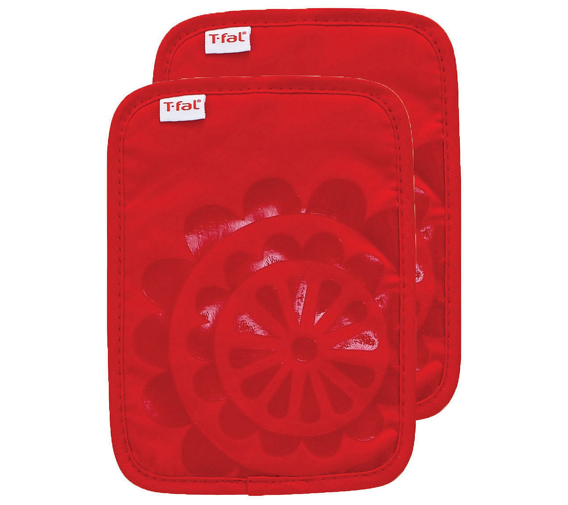 T-fal 2-Pack Medallion Silicone and Cotton Pot Holders