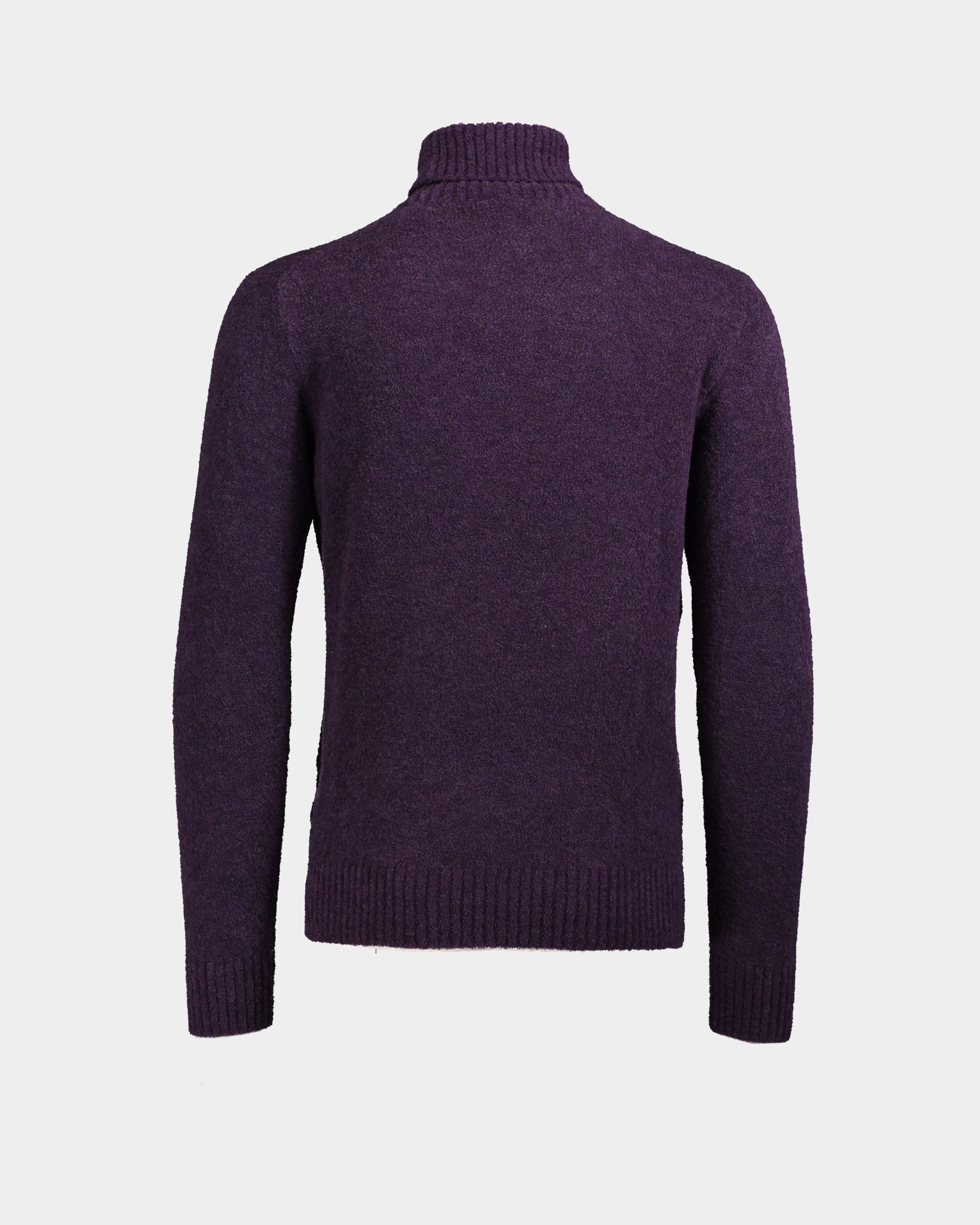 Maglione dolcevita spugna boucle viola