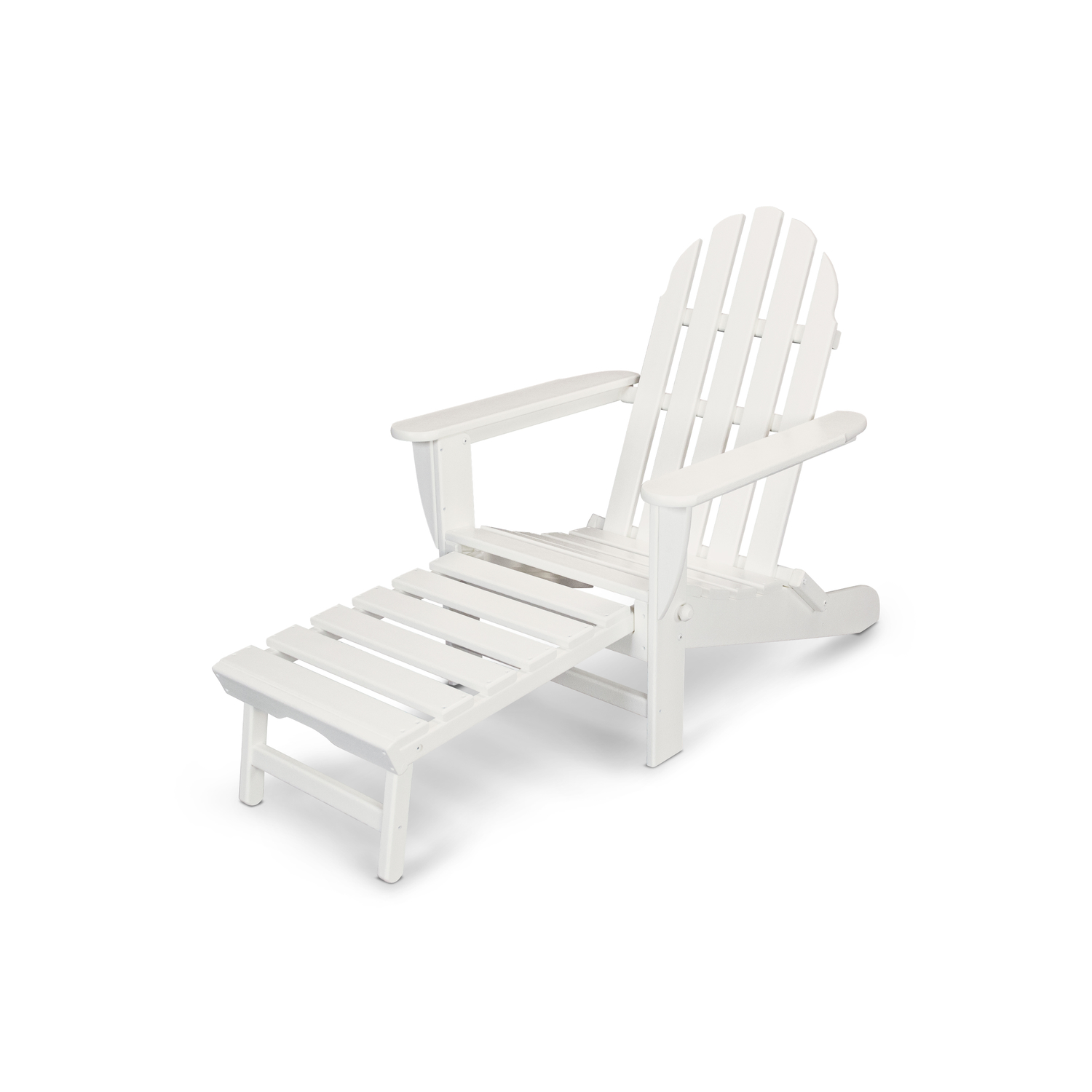 Ivy Terrace Classics Ultimate White Polypropylene Frame Adirondack