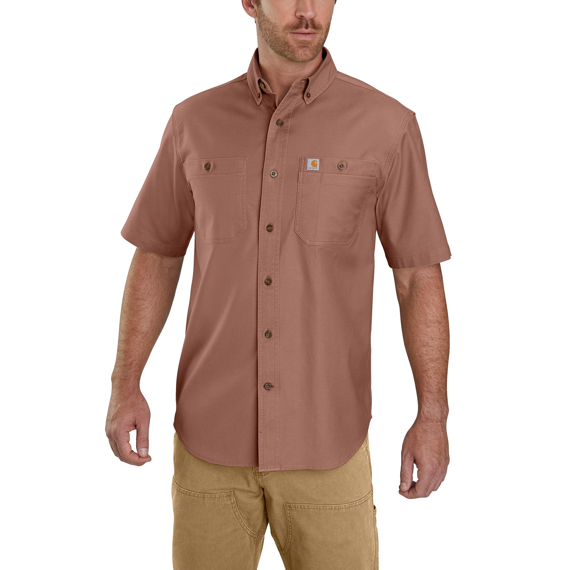 Carhartt Men's Rugged Flex® Relaxed Fit Midweight Canvas Work Shirt