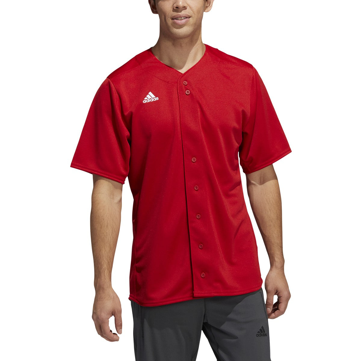 adidas Men's Short Sleeve Baseball Jersey