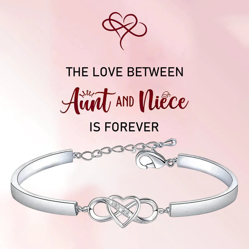 Always Remember I Love You Forever Love Heart Bracelet