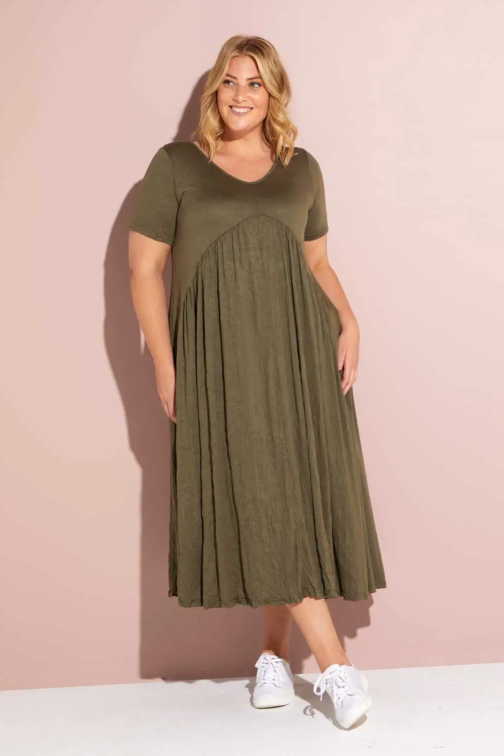 Halcyon Dress - Khaki