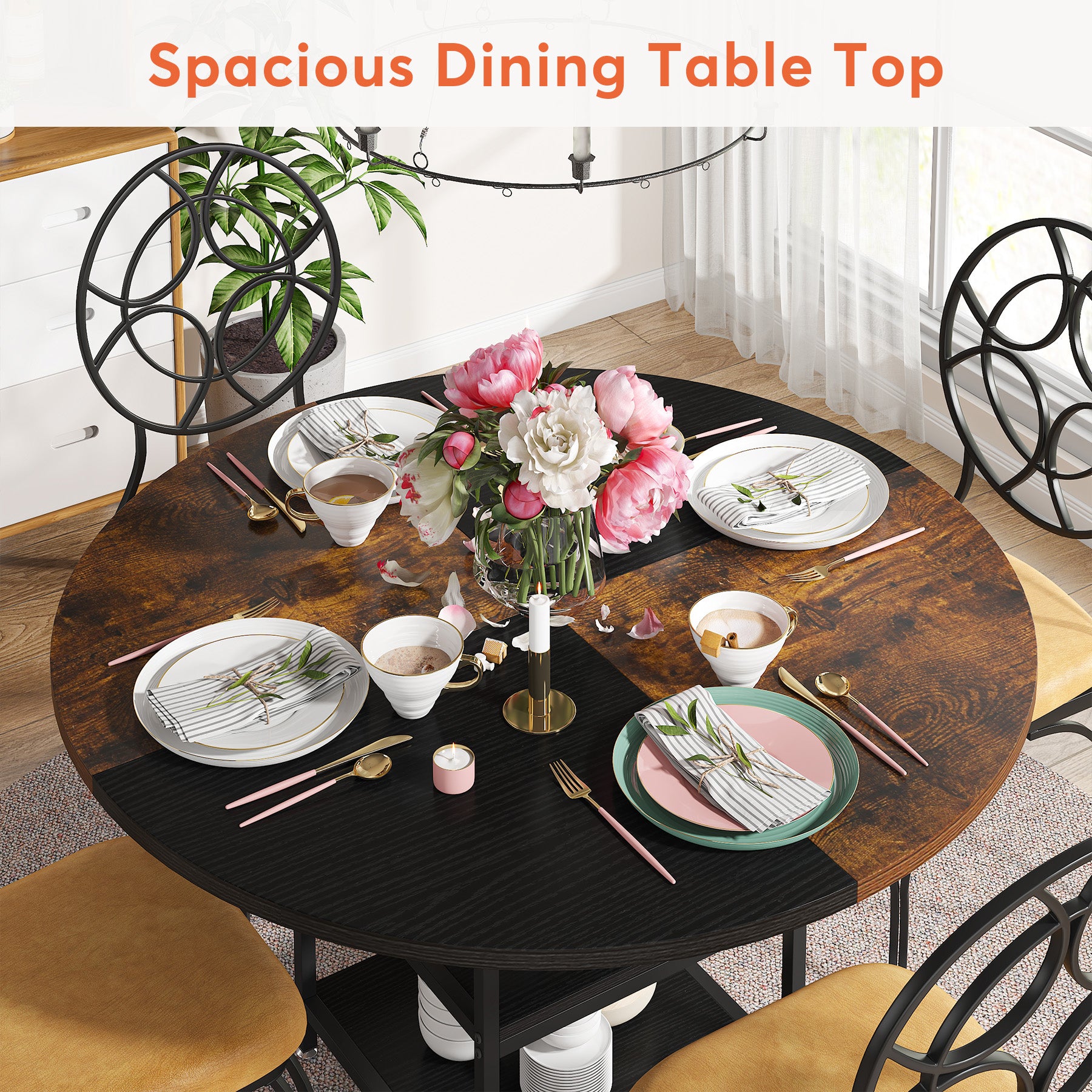 Round Dining Table, 47