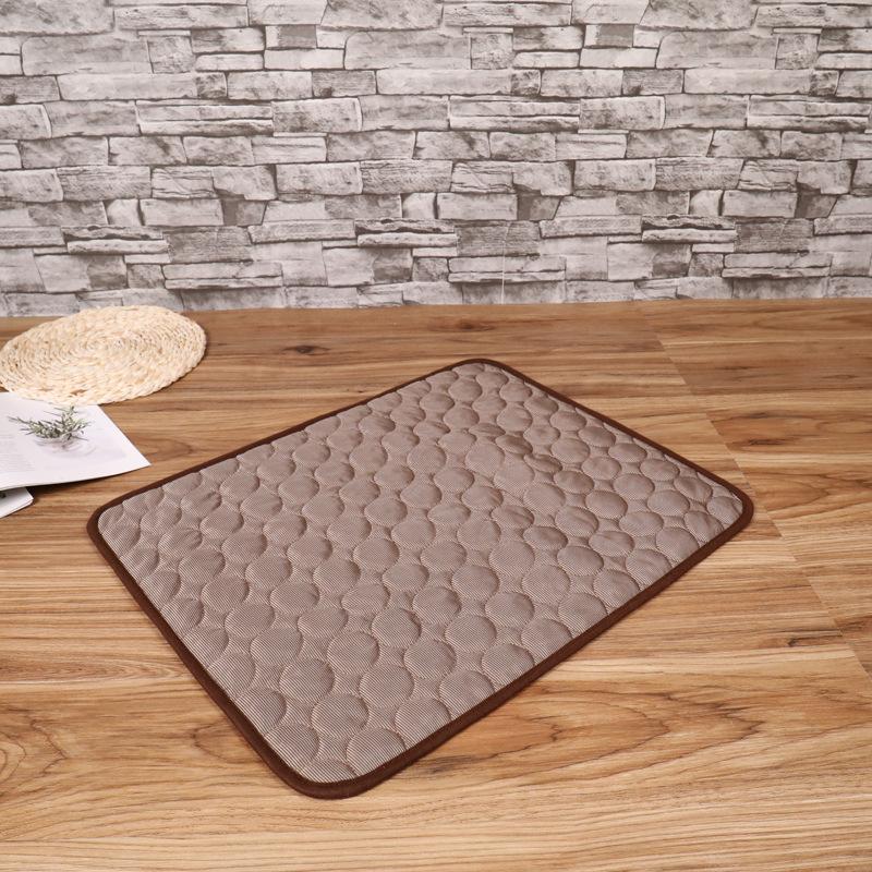 Fovien Dog Ice Silk Mat Summer Pet Mat Teddy Kennel Bite Resistant Cat Sleeping Mat Cooling Ice Mat One By One (Recommended Within 130 Jin) Pink 150*100cm