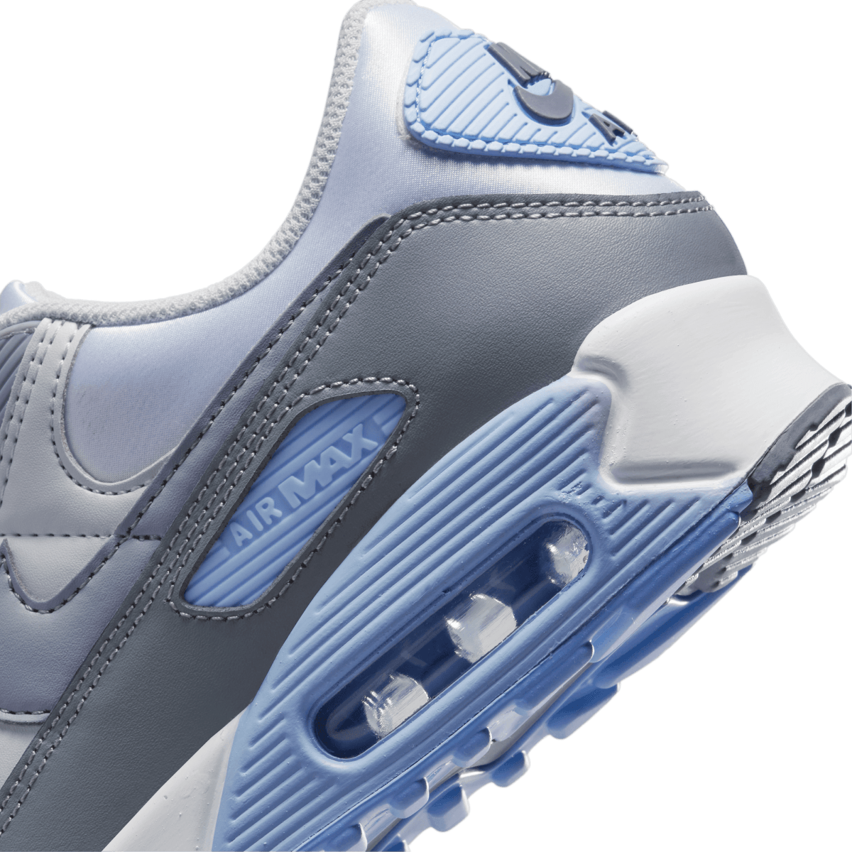 Wmns Air Max 90 'Grey Light Blue'