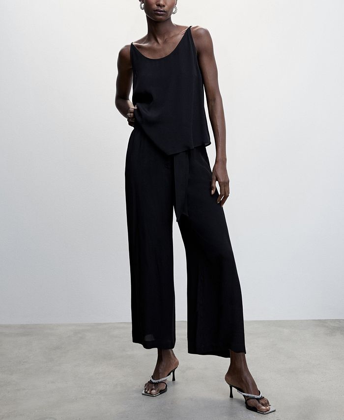 Women's Bow Culottes Pants