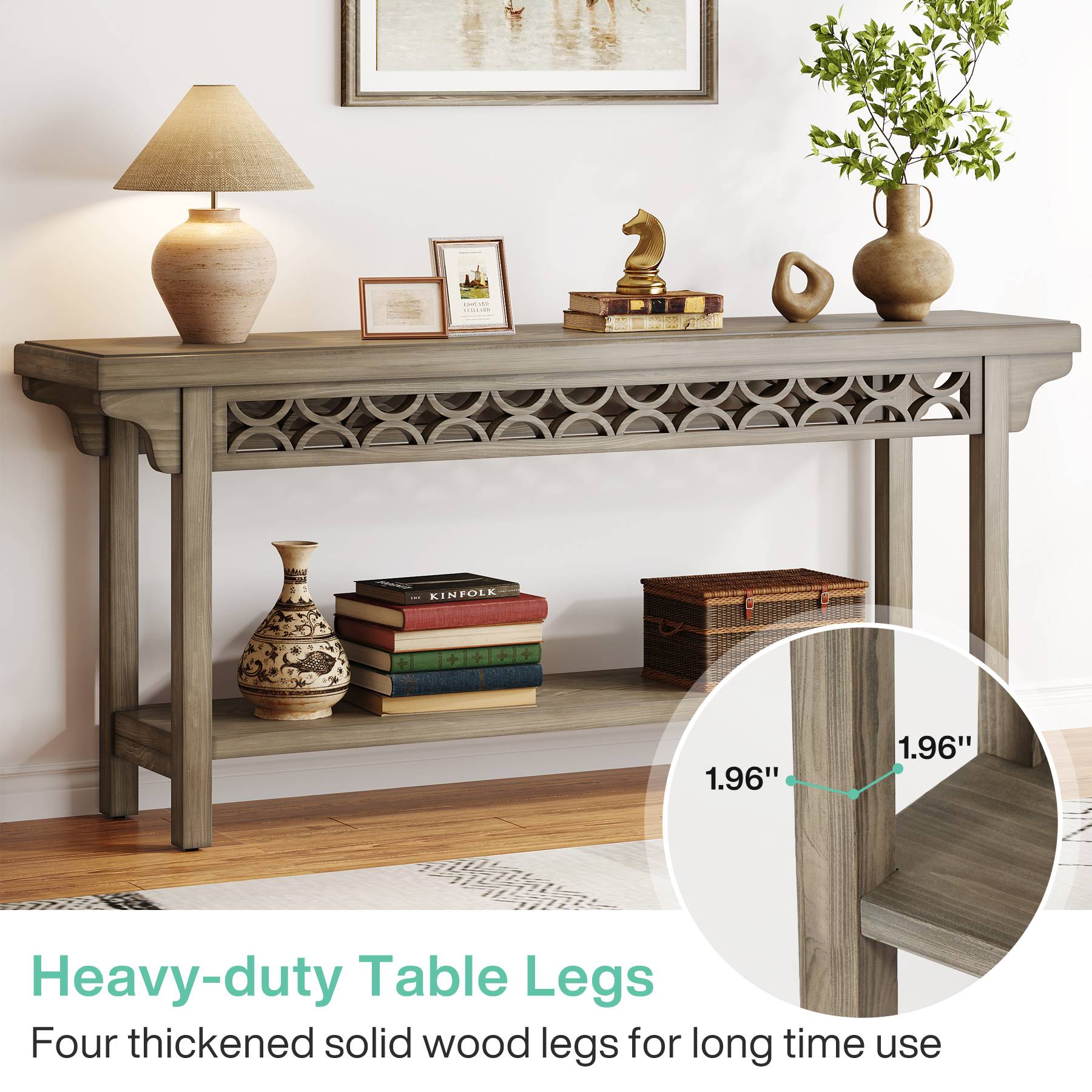 Farmhouse Console Table, 70.8