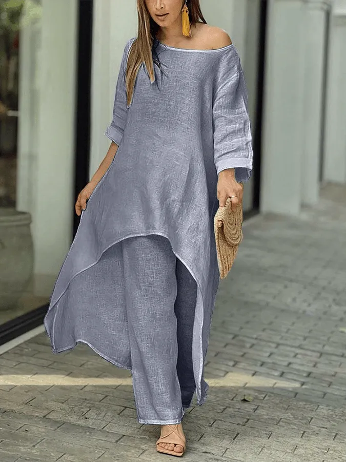 Women's Pure Cotton Linen Suit