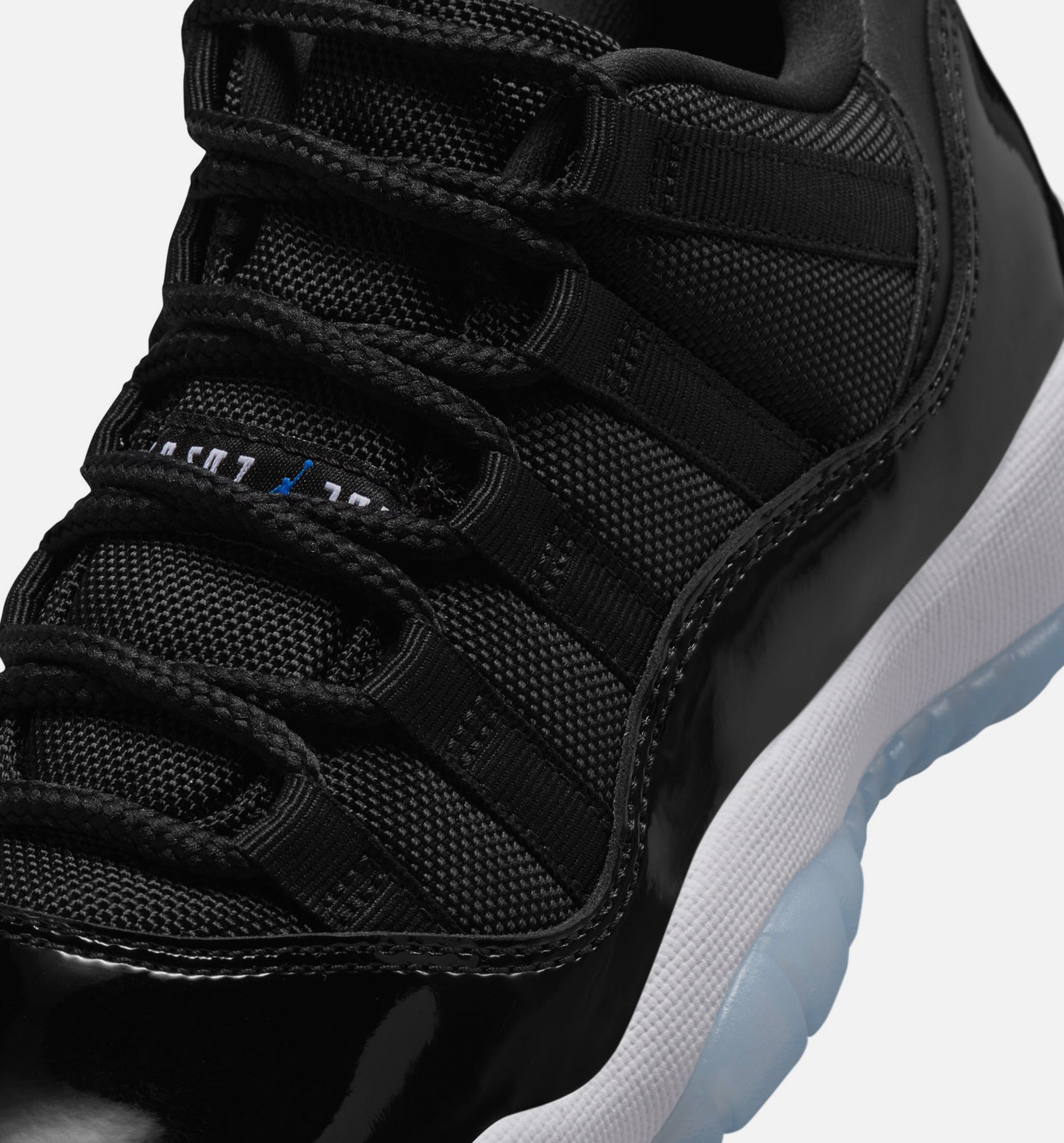 Air Jordan 11 Retro Low Black and Varsity Royal Grade School Lifestyle Shoe - Black/Varsity Royal/White