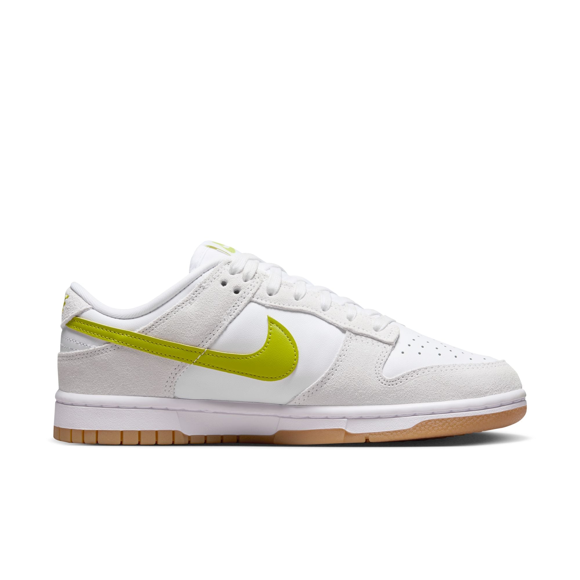 Women's Nike Dunk Low White Bright Gum Yellow HJ7335-133