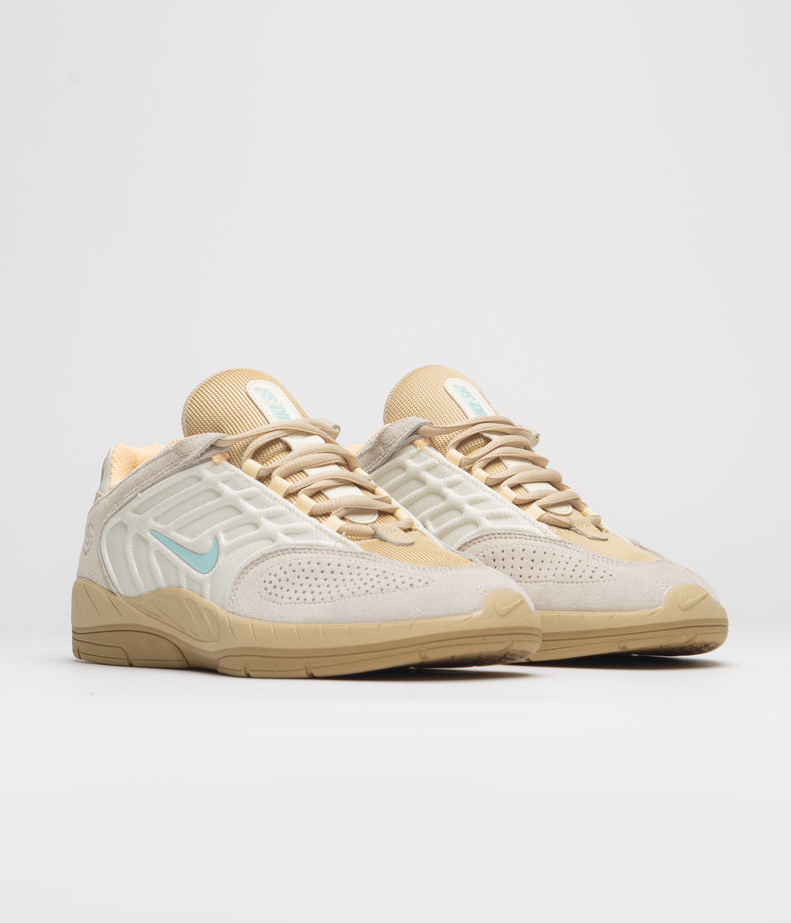 Nike SB Vertebrae TE Shoes - Coconut Milk / Jade Ice - Sesame - Gold