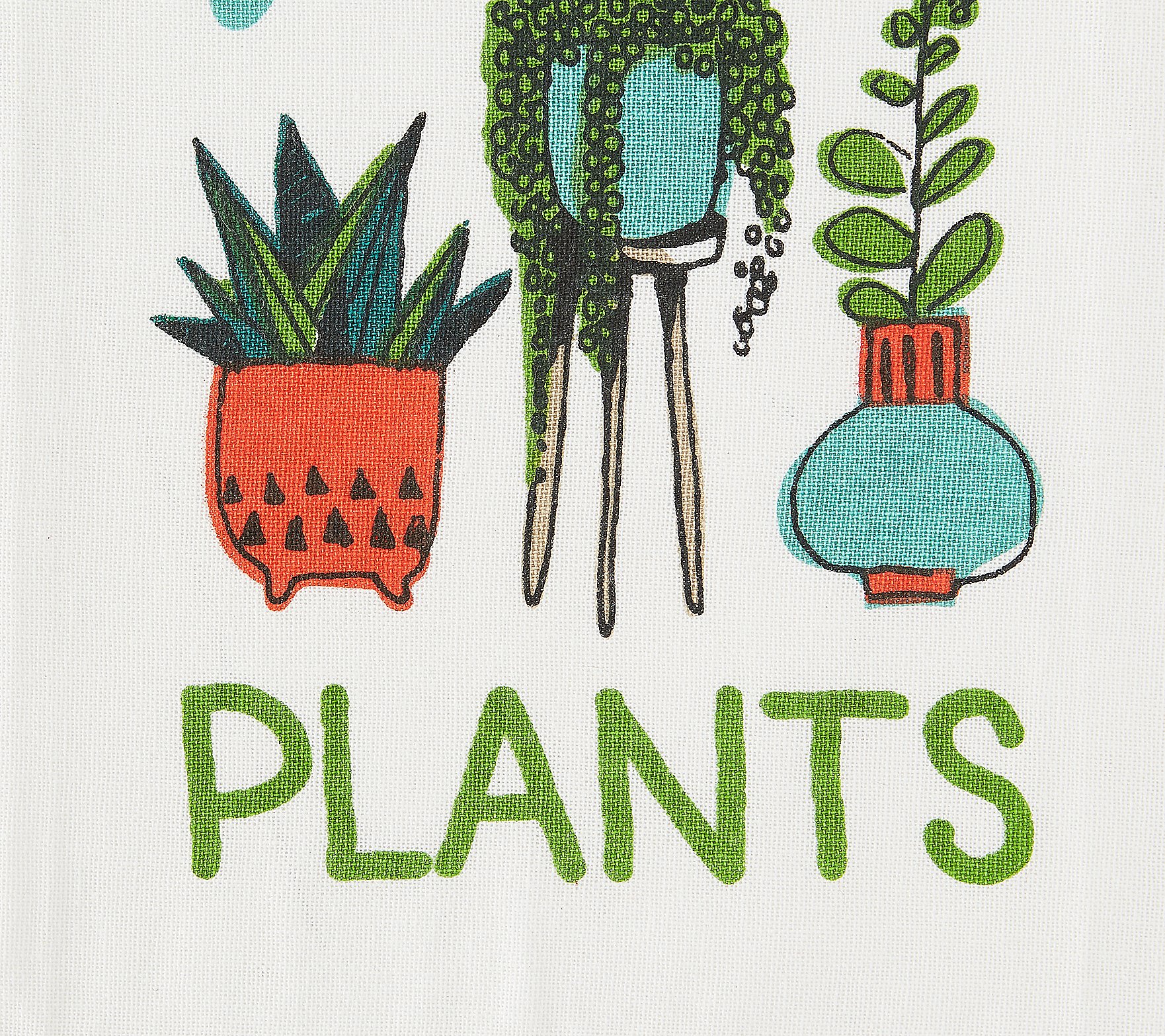 Design Imports Set of 3 Hey There Fancy Plants Kitchen Towels