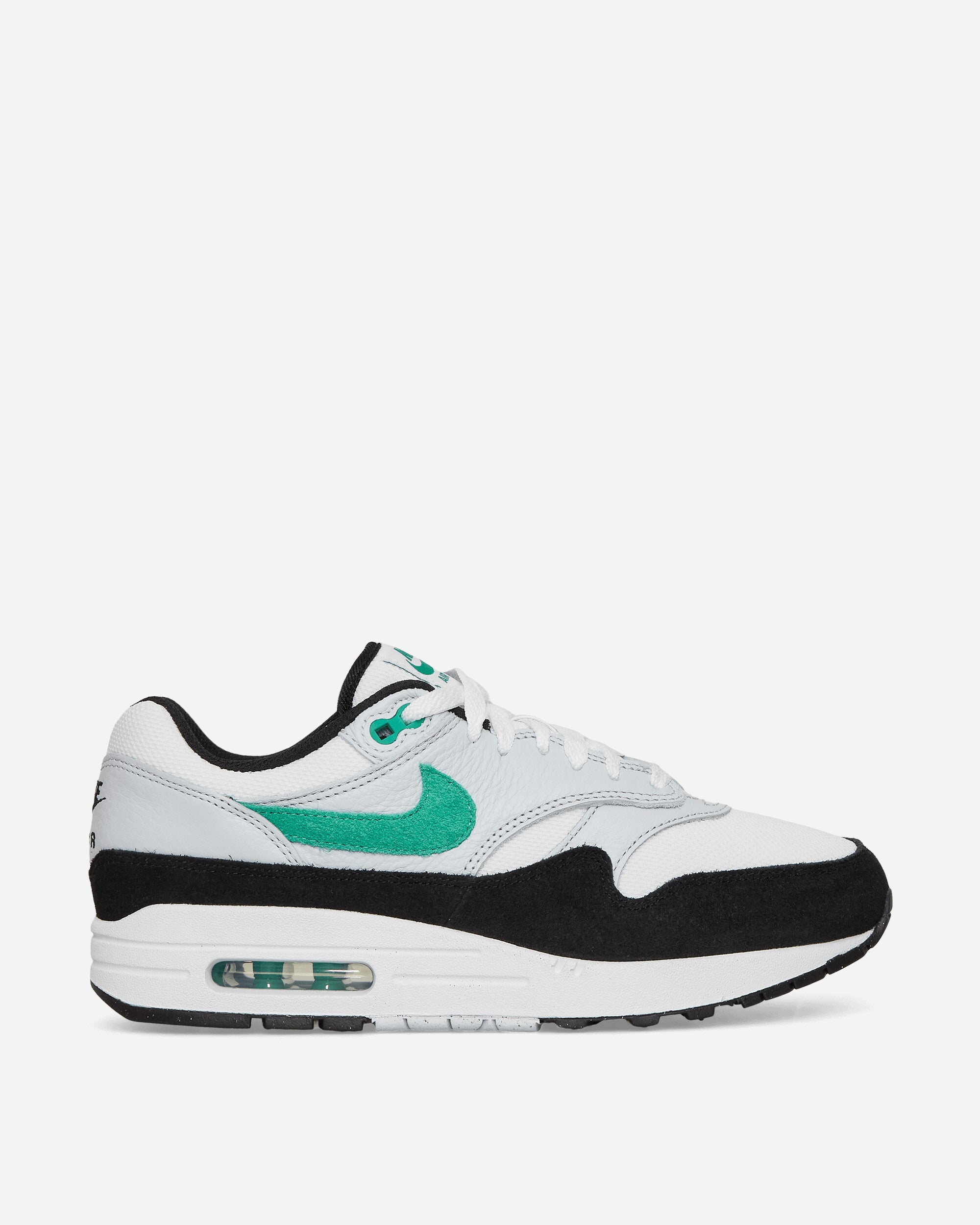 Air Max 1 Sneakers White / Pure Platinum / Black / Stadium Green