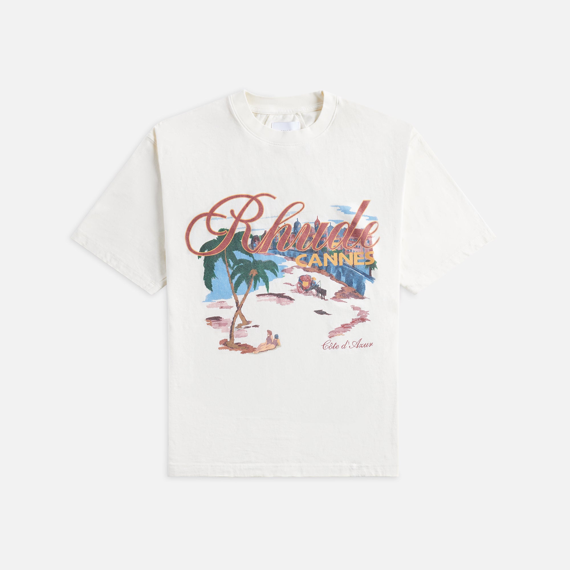 Rhude Cannes Beach Tee - Vintage White