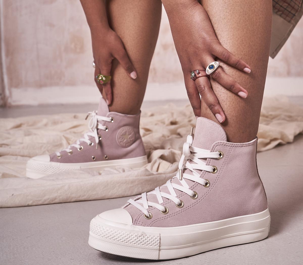 Womens Converse All Star Lift Hi Stone Mauve Egret Egret