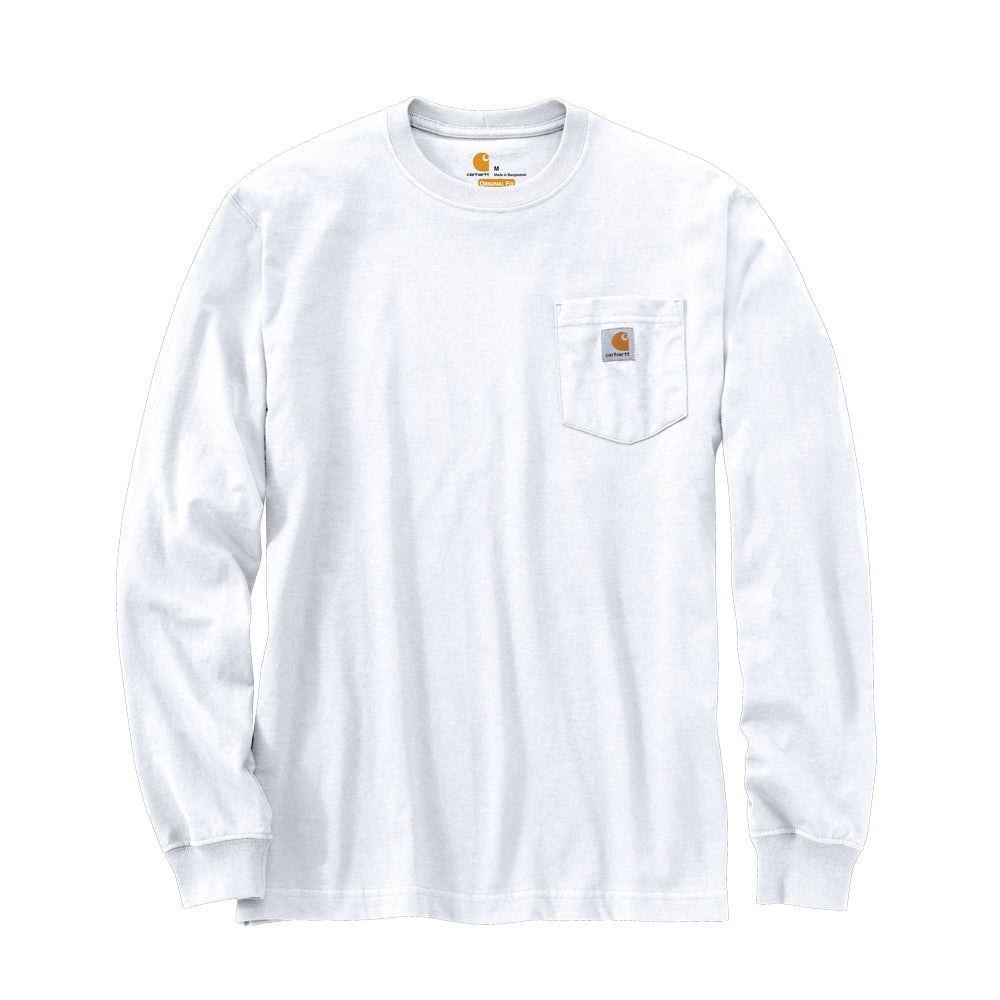 Carhartt Men's Long Sleeve Pocket T-Shirt_White