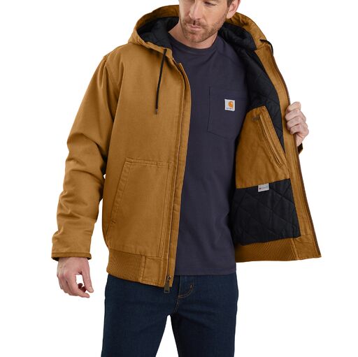 Carhartt Men's Loose Fit Washed Duck Insulated Active Jac-3 Jacket