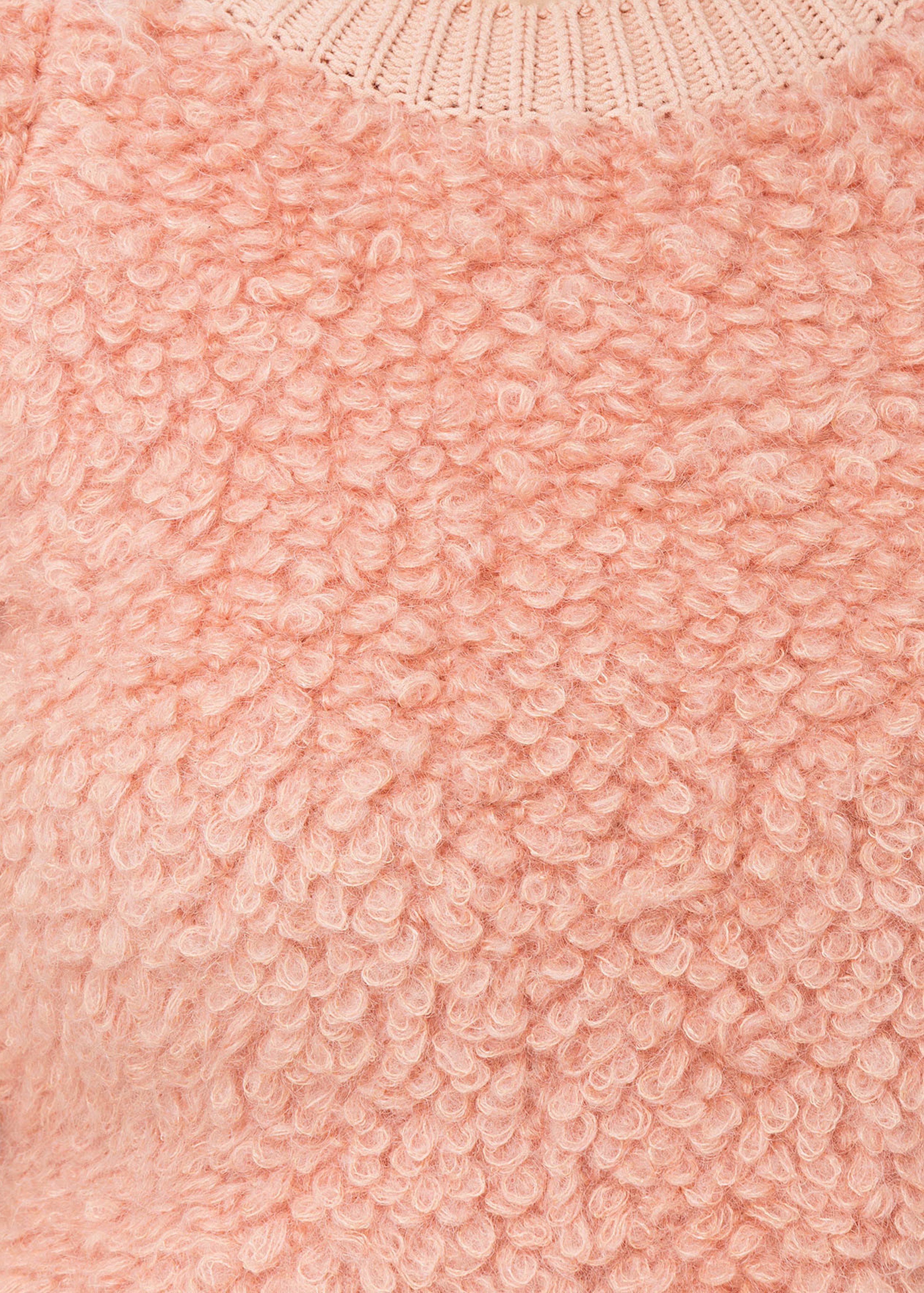 Maglia in mohair rosa antico
