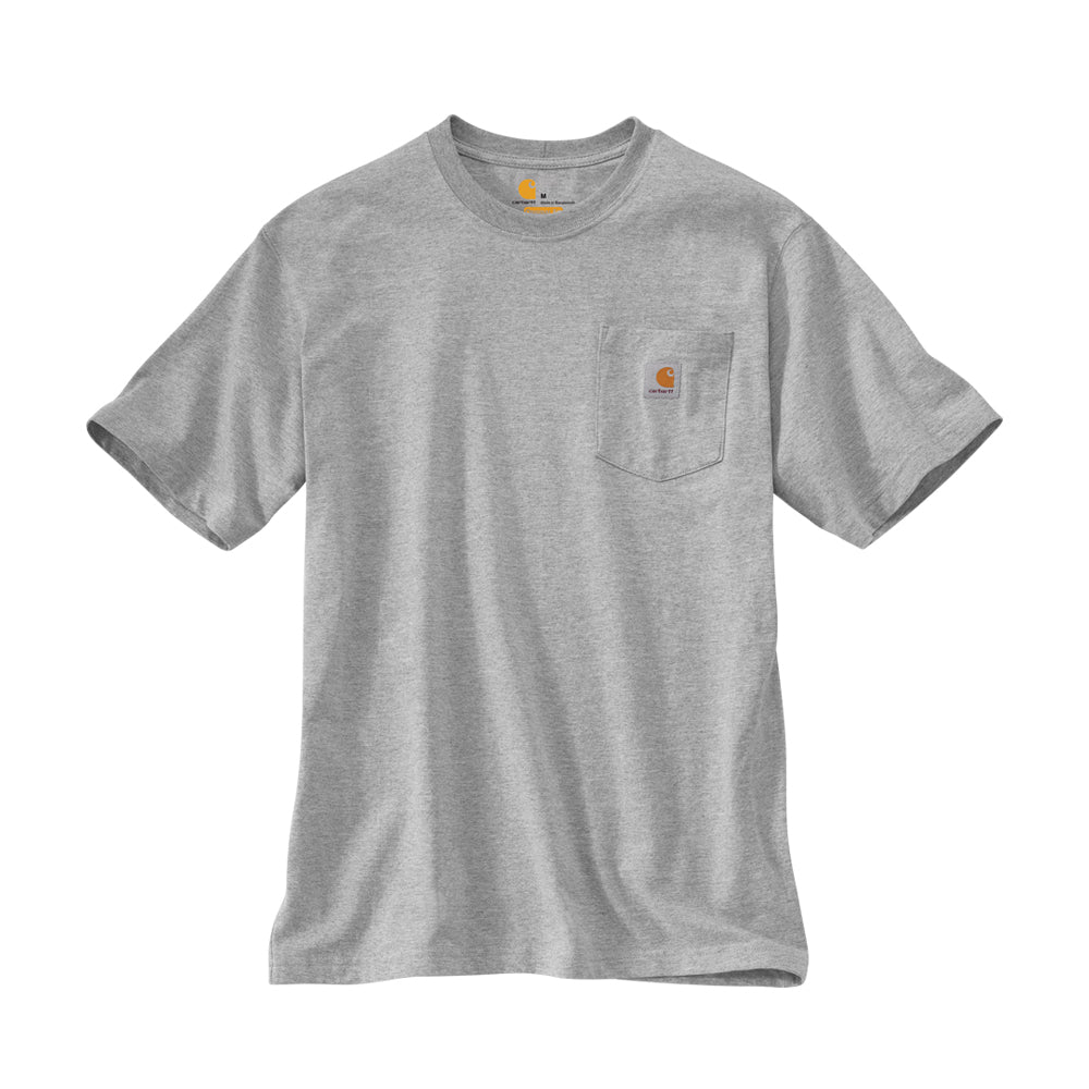 Carhartt Men's Short Sleeve Pocket T-Shirt_Heather Grey