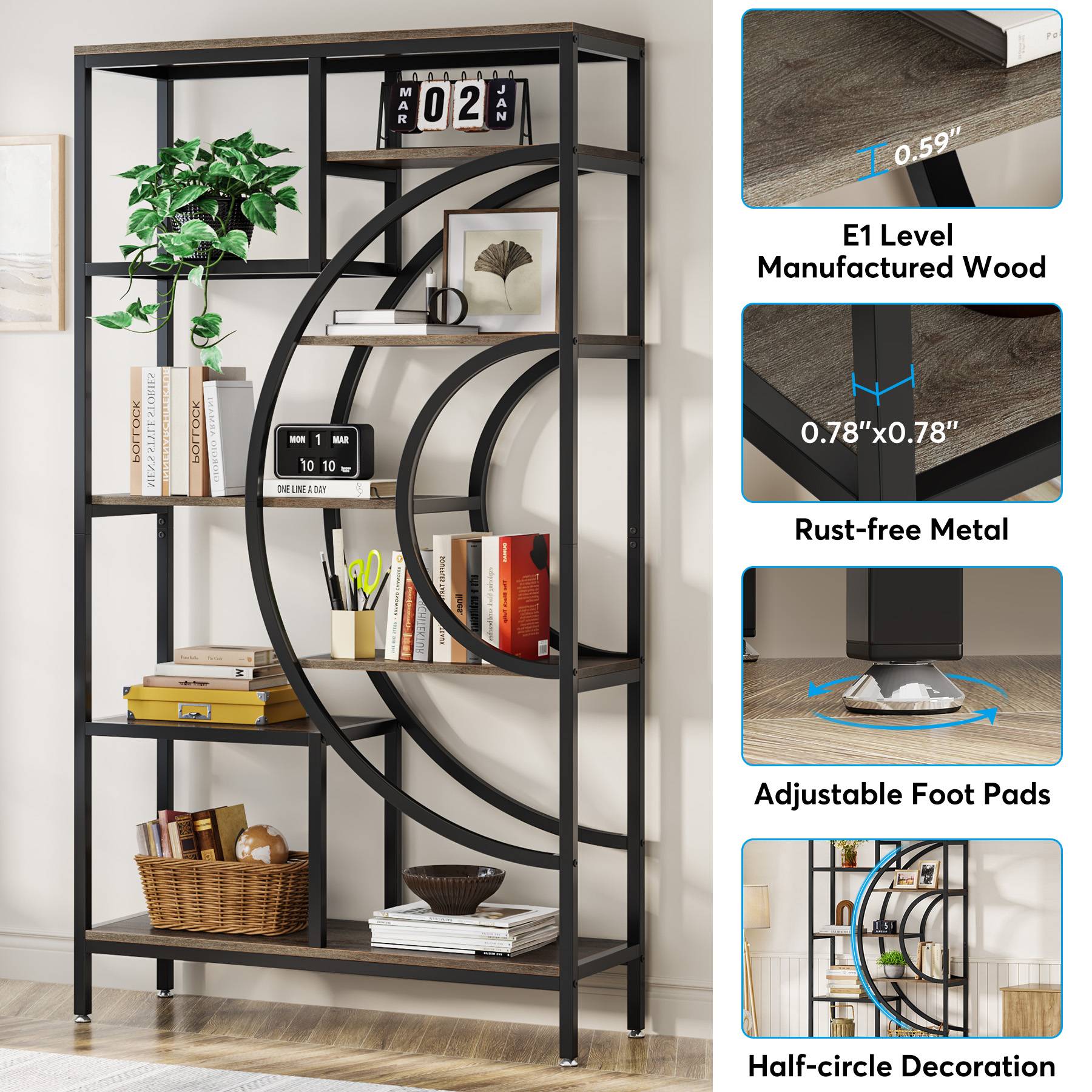 8-Tier Bookshelf, 71