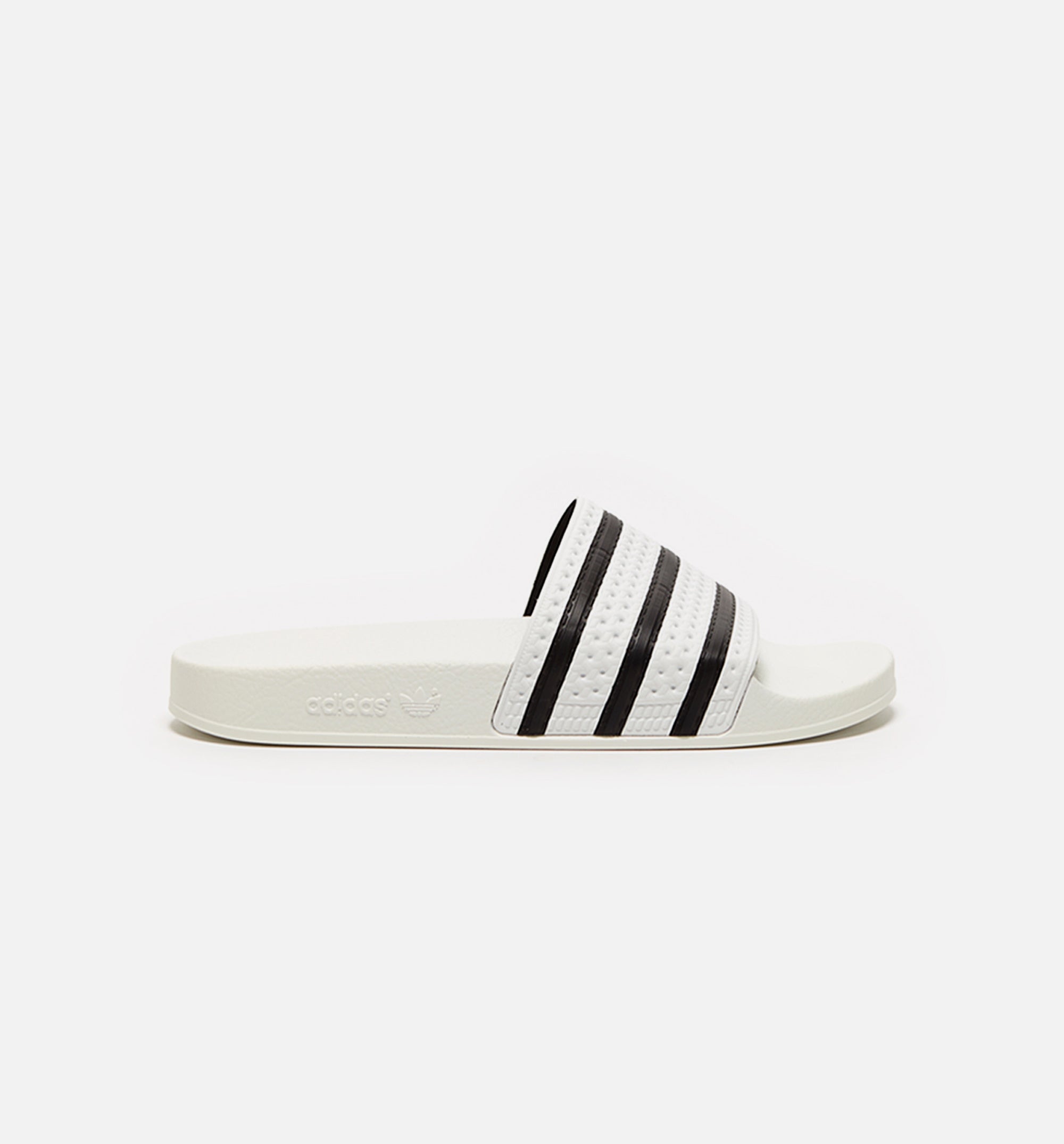 Adilette Mens Slides - White/Black