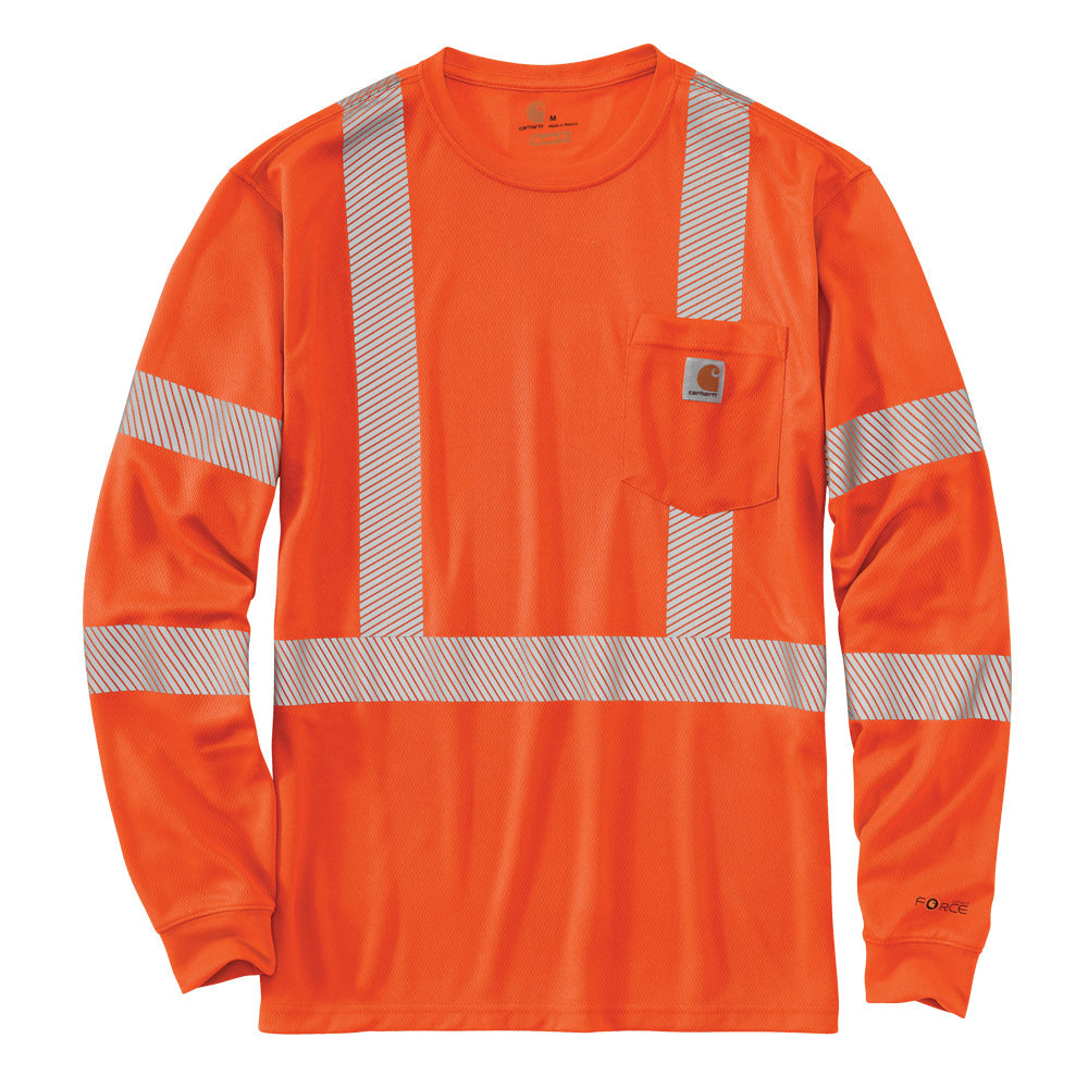 Carhartt Men's Force® Class 3 High Visibility Long Sleeve T-Shirt