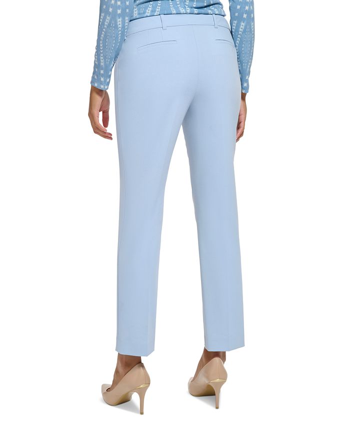 Petite Lux Mid-Rise Modern-Fit Ankle Pants
