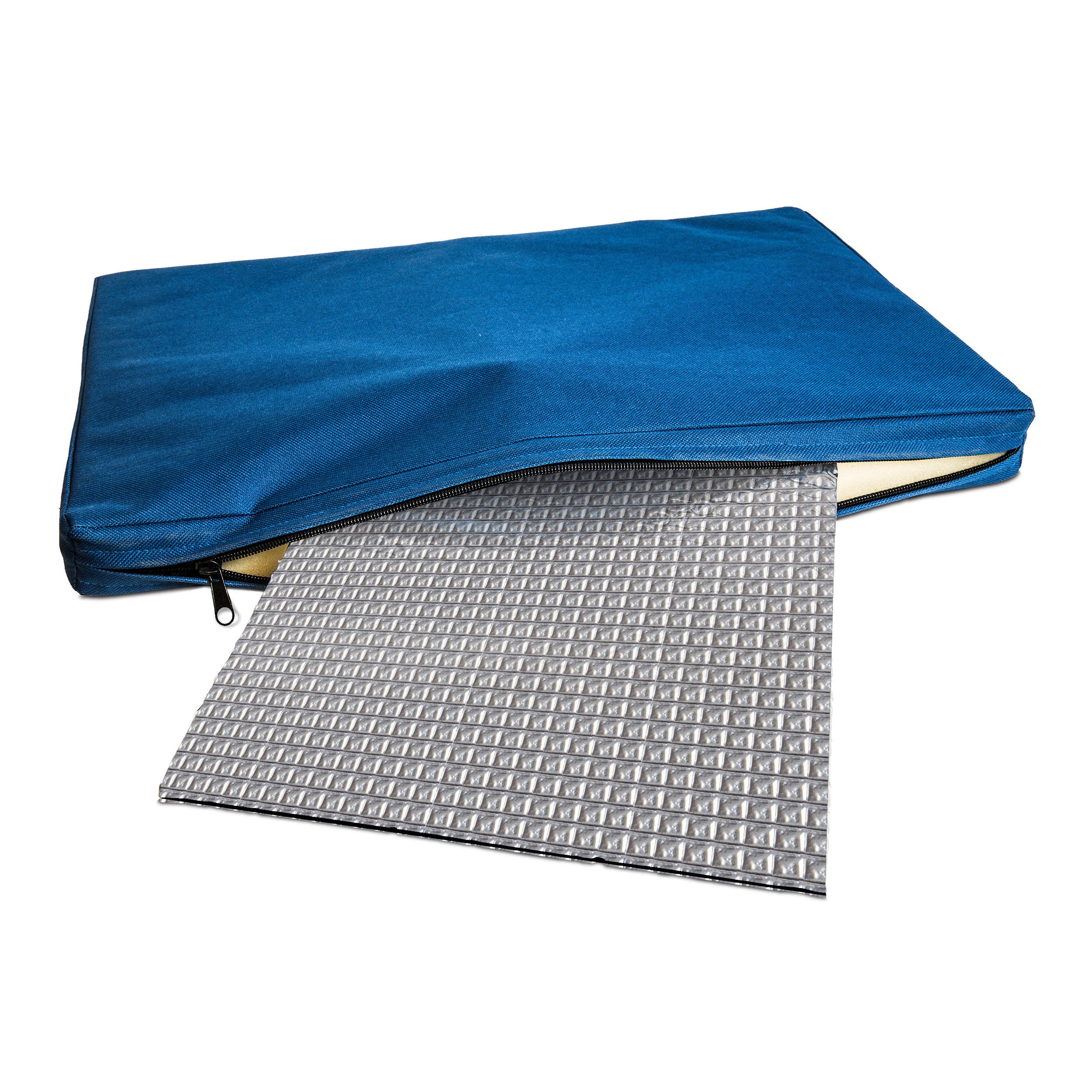 FurHaven Pet Heating Pad | ThermaPup Self-Warming Pad， Silver， Large