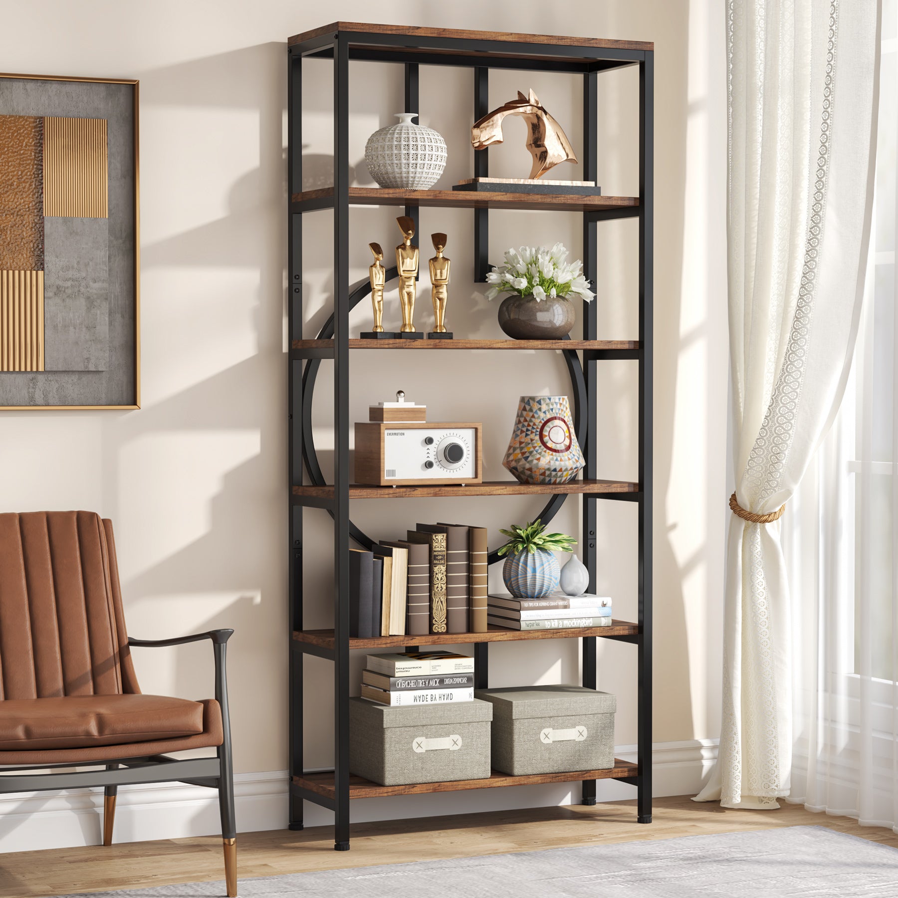 6-Tier Bookshelf, 70.9