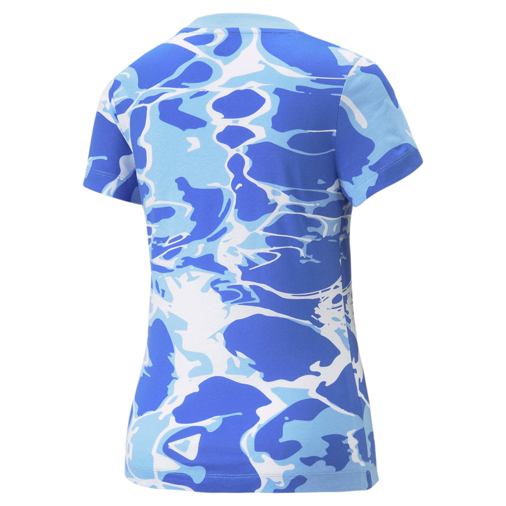 Summer Splash Graphic Crew Neck Short Sleeve T-Shirt