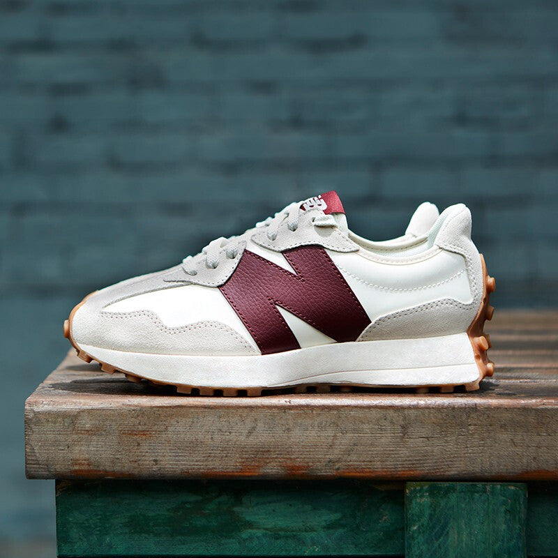 (WMNS) New Balance 327 'White Dark Red' WS327KA