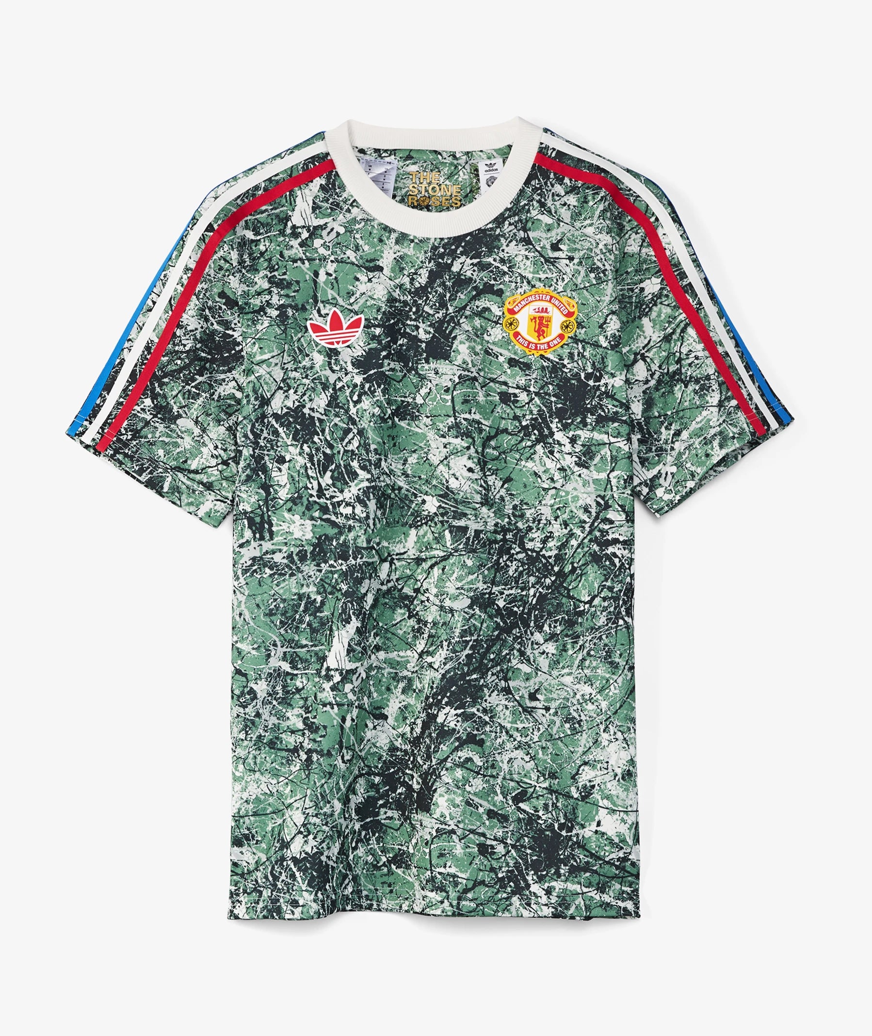 adidas Men's Manchester United Stone Roses Original Icon Soccer Jersey