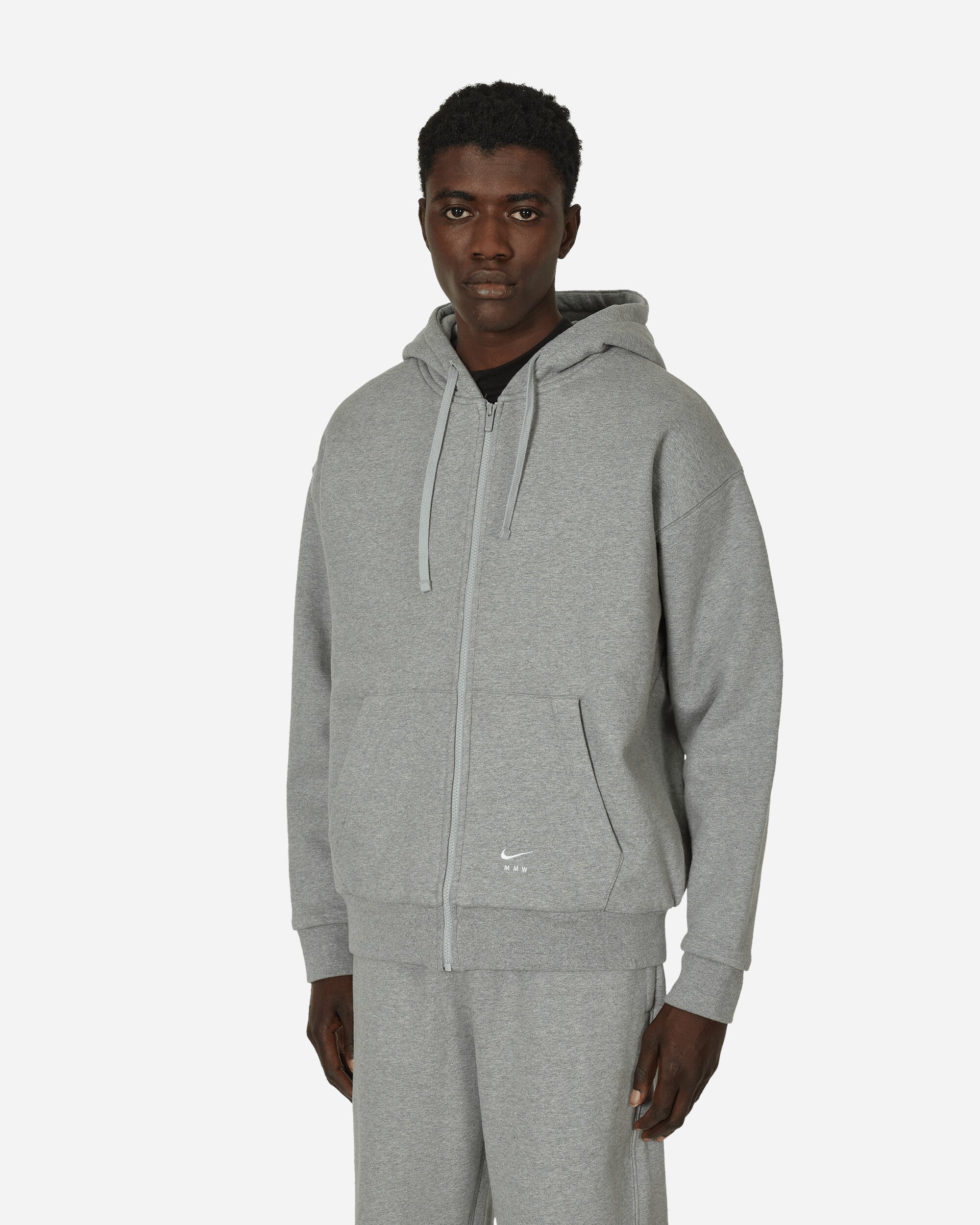 MMW Full-Zip Fleece Hoodie Grey Heather