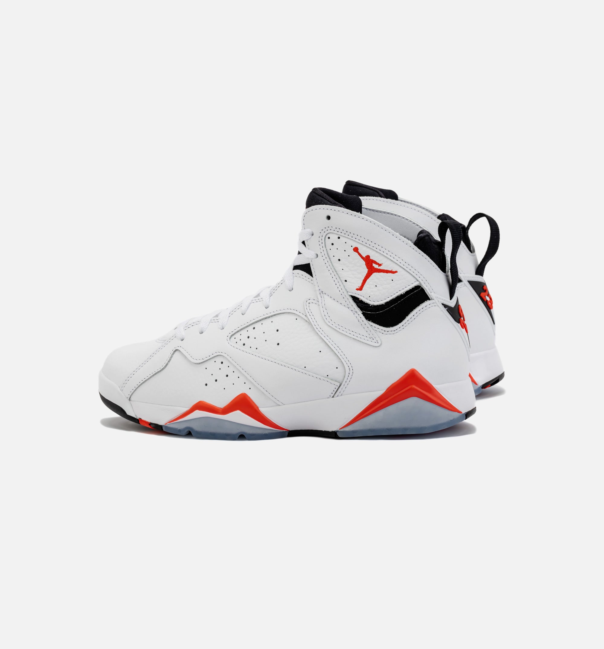 Air Jordan 7 Retro White Infrared Mens Lifestyle Shoe - White/Crimson