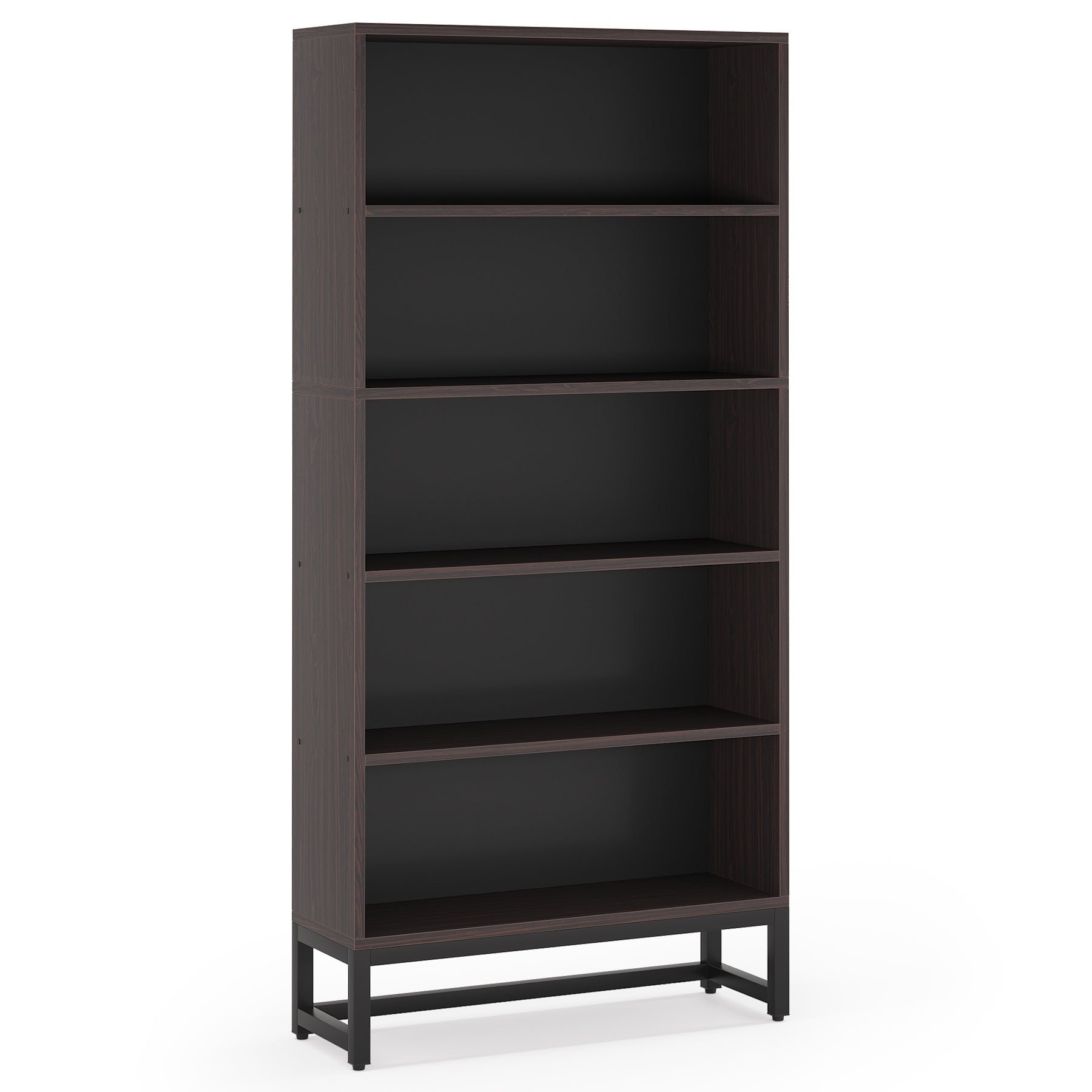 70.8” Bookcase, Large Bookshelf Organizer with 5-Tier Storage Shelves