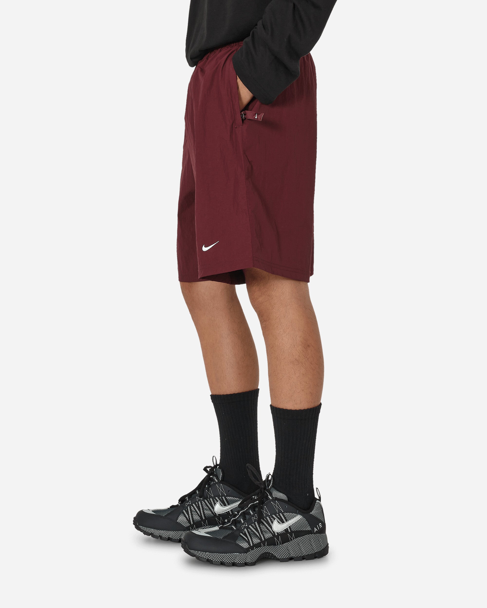 Solo Swoosh Woven Shorts Night Maroon