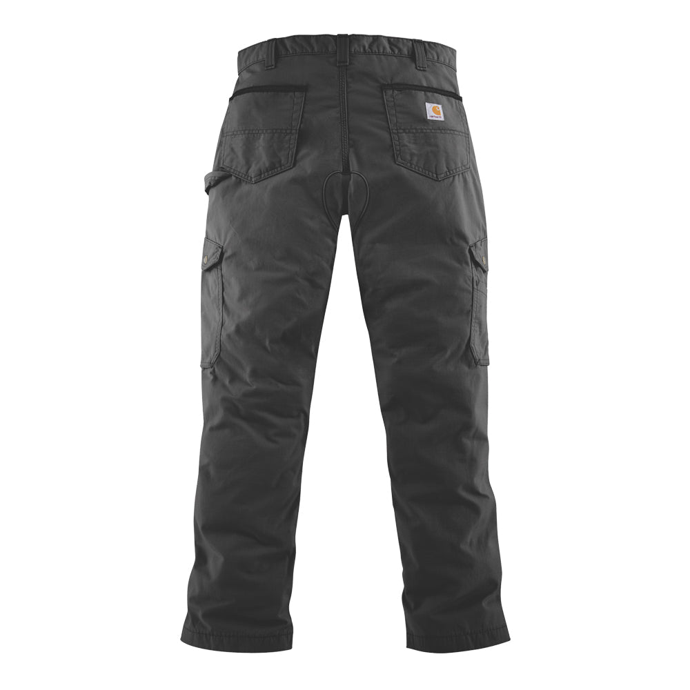 Carhartt Men's Ripstop Relaxed Fit Double-Front Cargo Work Pant_Black