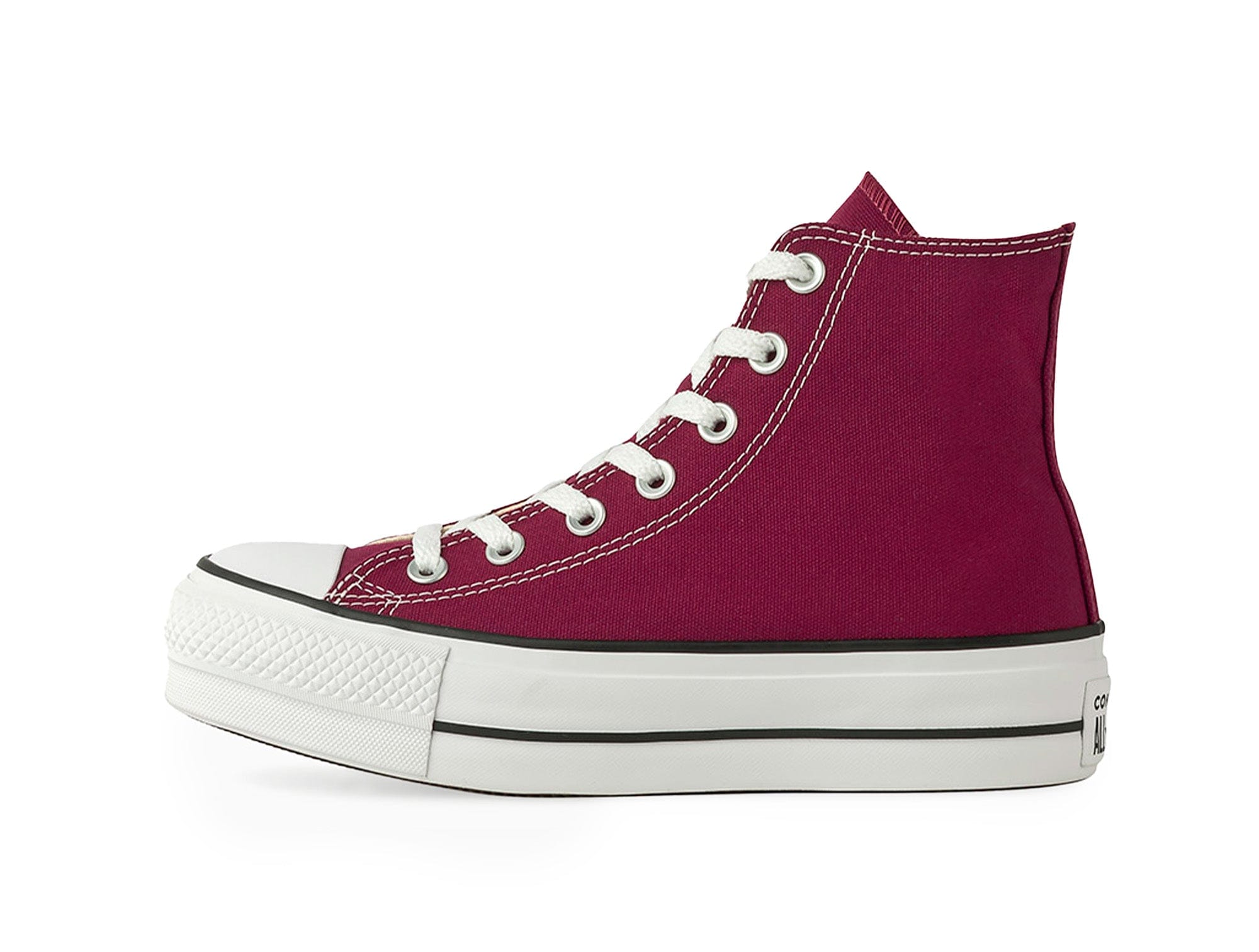 Converse Chuck Taylor Plataforma Womens Burdeo