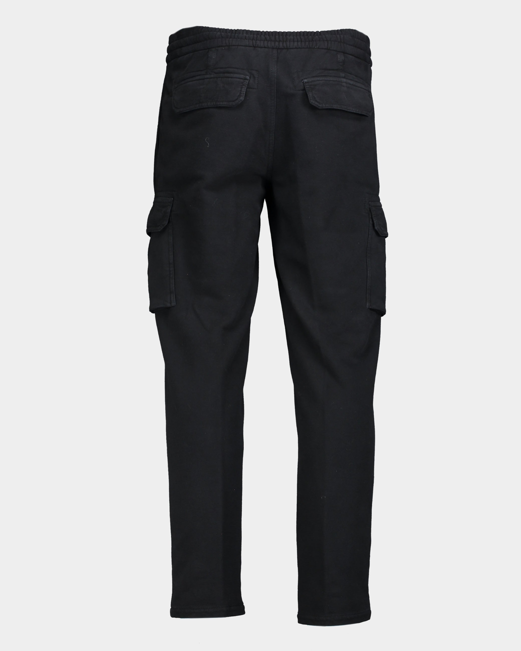 Pantalone tuta cargo in felpa nero
