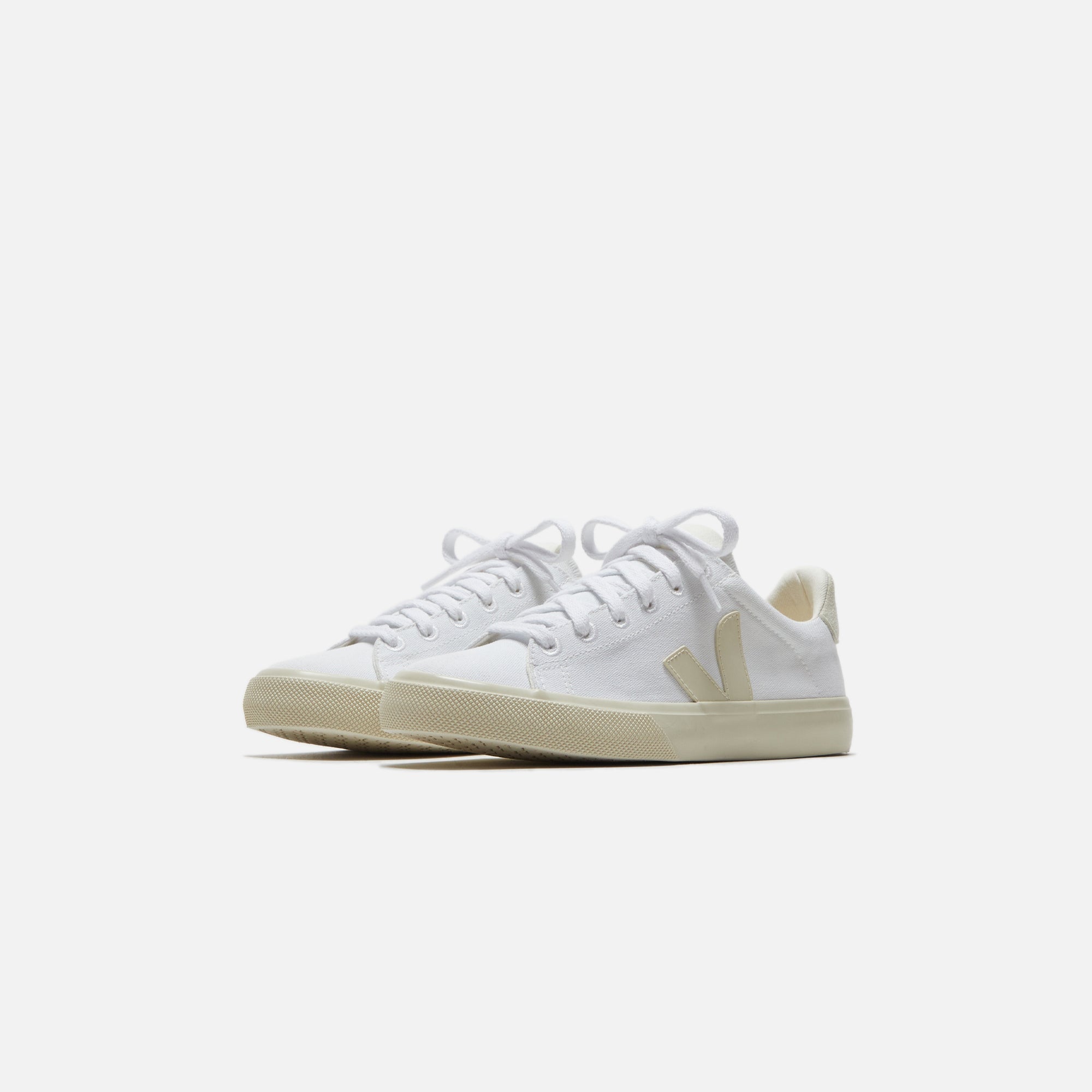 Veja WMNS Campo Canvas - White / Pierre