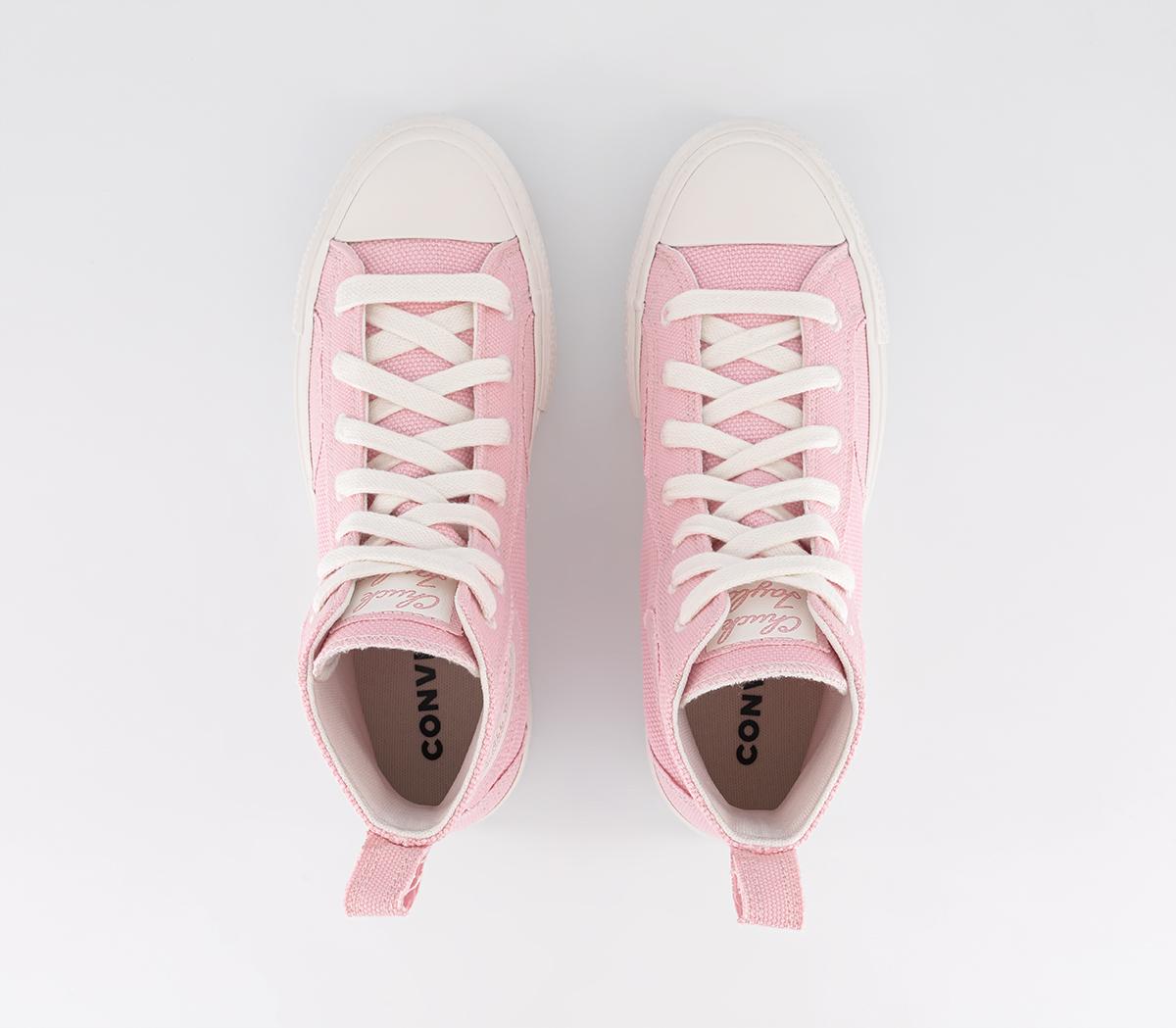 Womens Converse All Star Lift Hi Sunrise Pink Sunride Pink Vintage