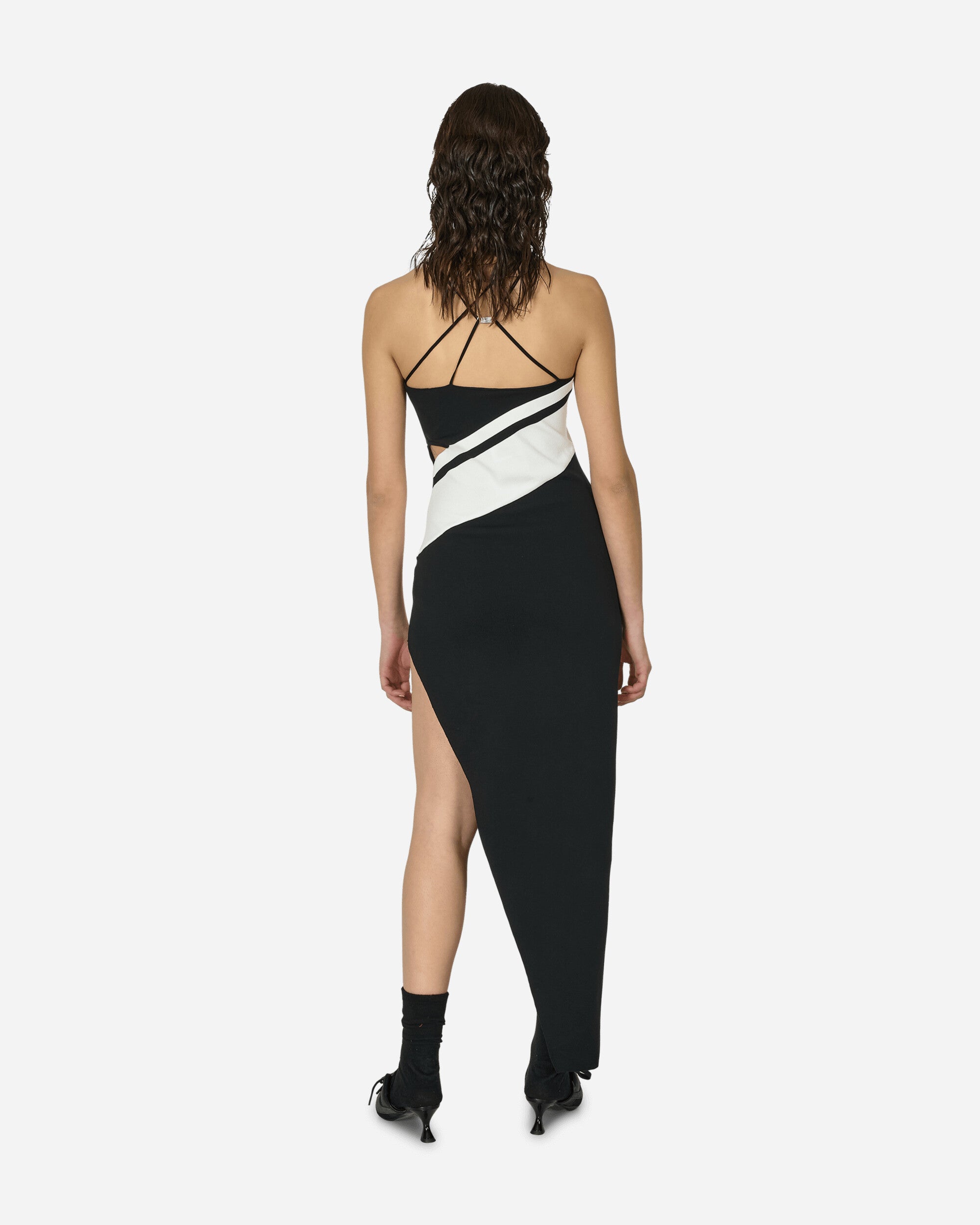 Asymmetrical Dress Black / White