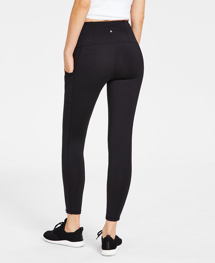 Petite Contrast Piping 7/8 Leggings， Created for Macy's