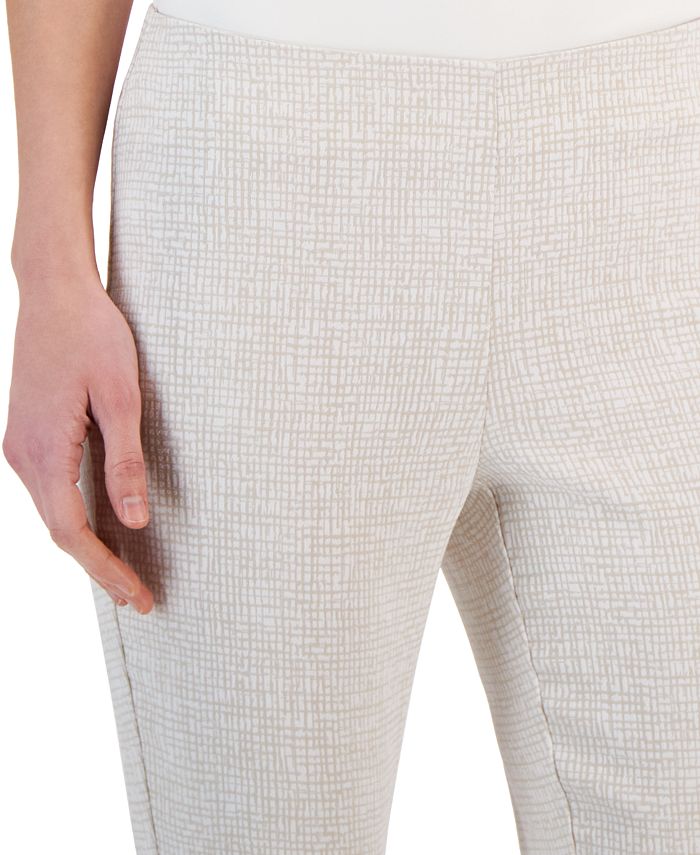 Women's High-Rise Pull-On Slim-Leg Ankle Pants