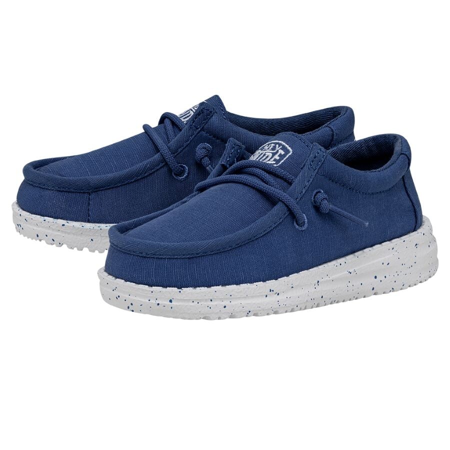 Wally Toddler Slub Canvas - True Blue